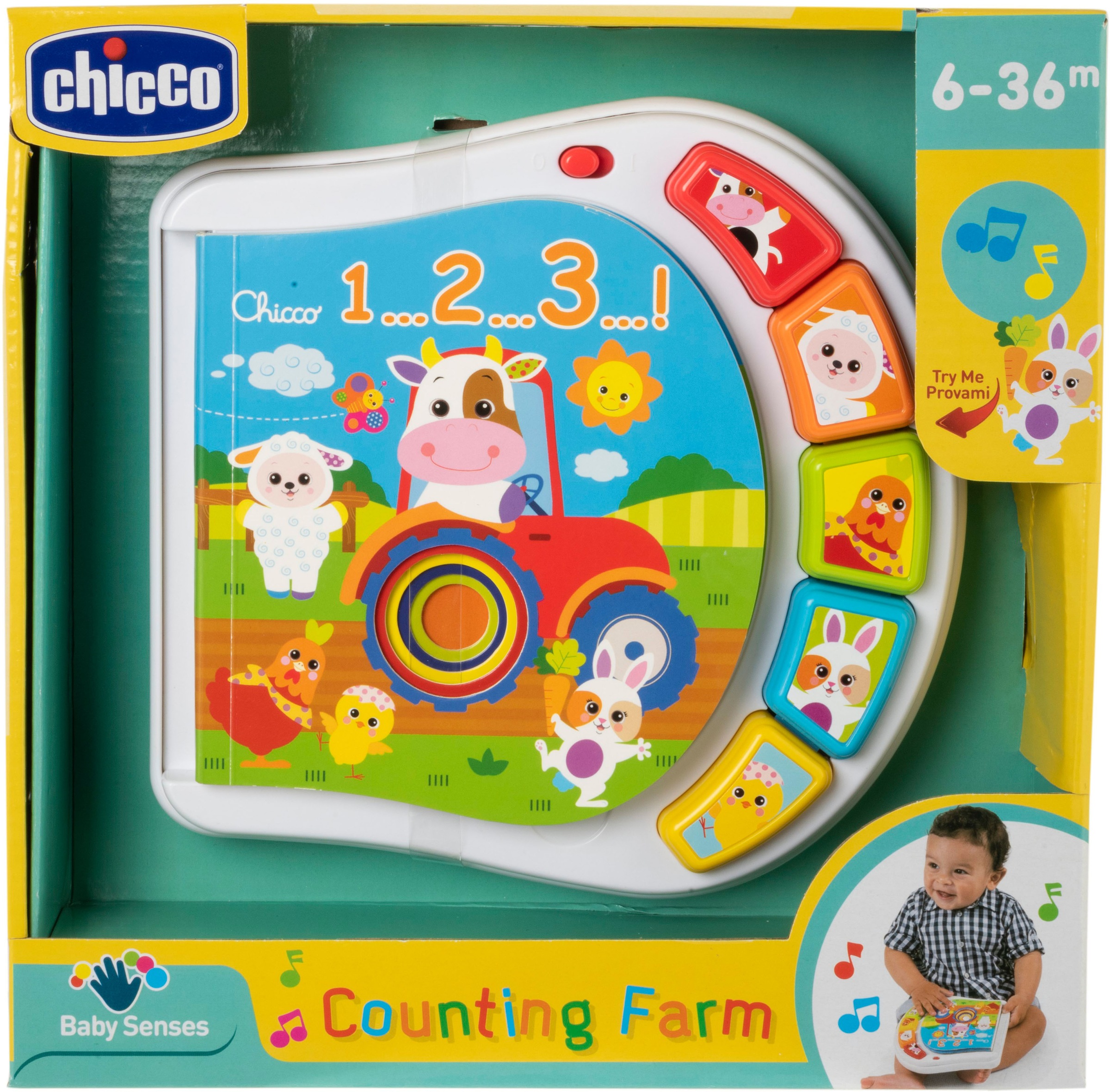 Chicco Lernspielzeug »Zahlen Farmbuch«