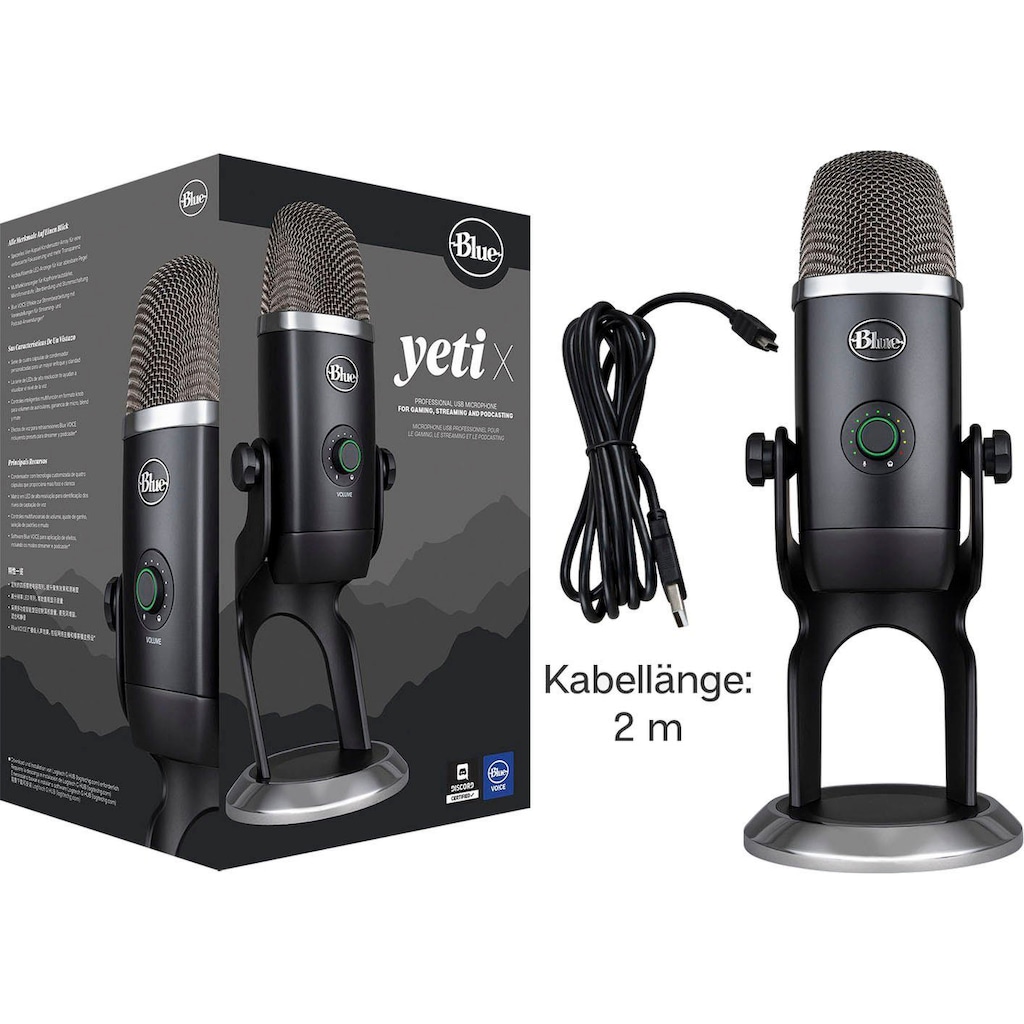 Blue Streaming-Mikrofon »Yeti X«, inkl. Rucksack