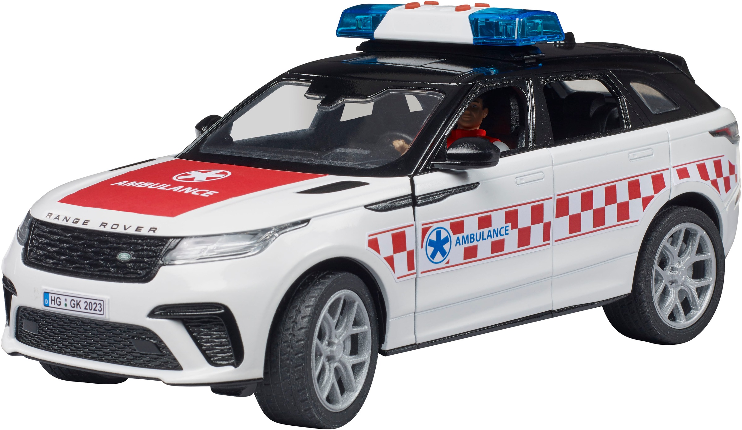 Bruder® Spielzeug-Auto »Range Rover Velars Notarzt 1:16 mit Notarztfigur (02885)« Mit Licht und Sound; Made in Europe