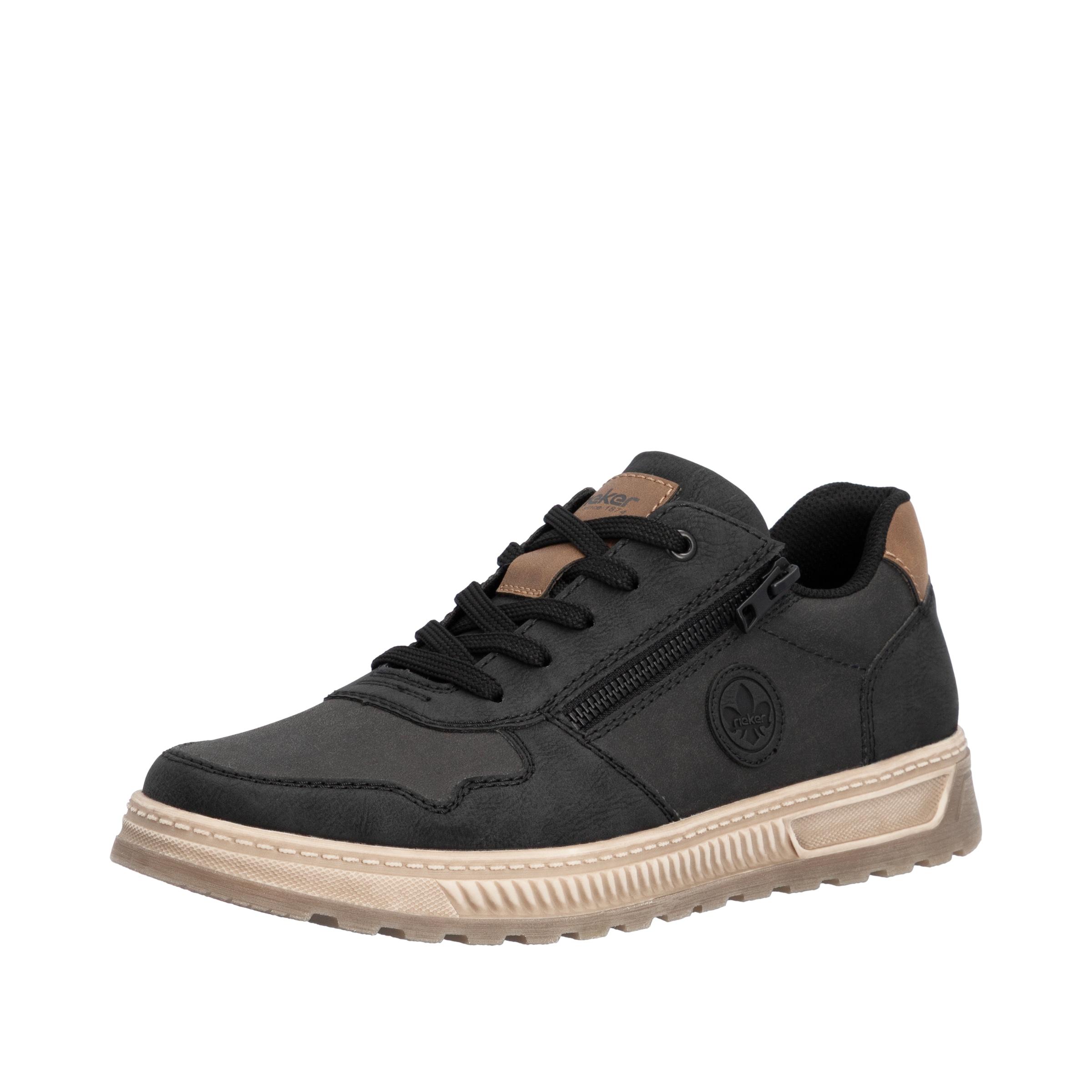 Rieker Sneaker  Freizeitschuh, Halbschuh, Schnürschuh mit Kontrastbesatz