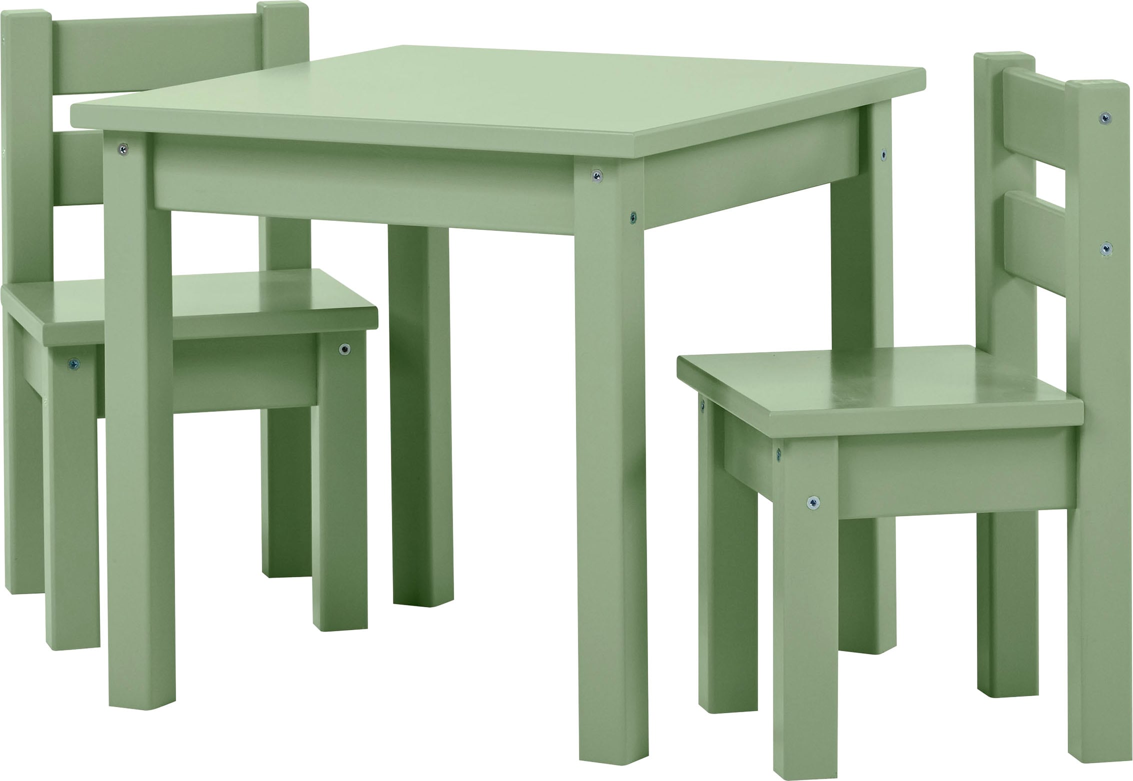 Kindersitzgruppe »MADS Kindersitzgruppe«, (Set, 3 tlg., 1 Tisch, 2 Stühle), in vielen...