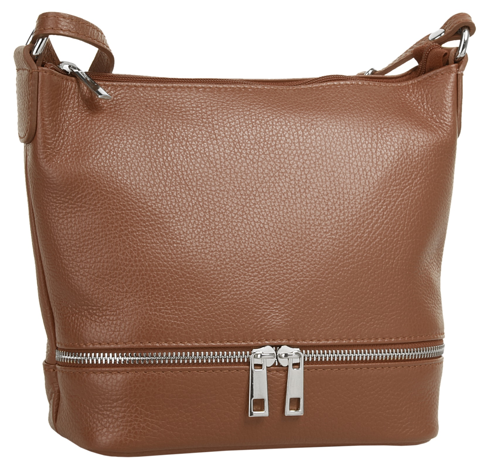 Cluty Umhängetasche echt Leder, Made in Italy