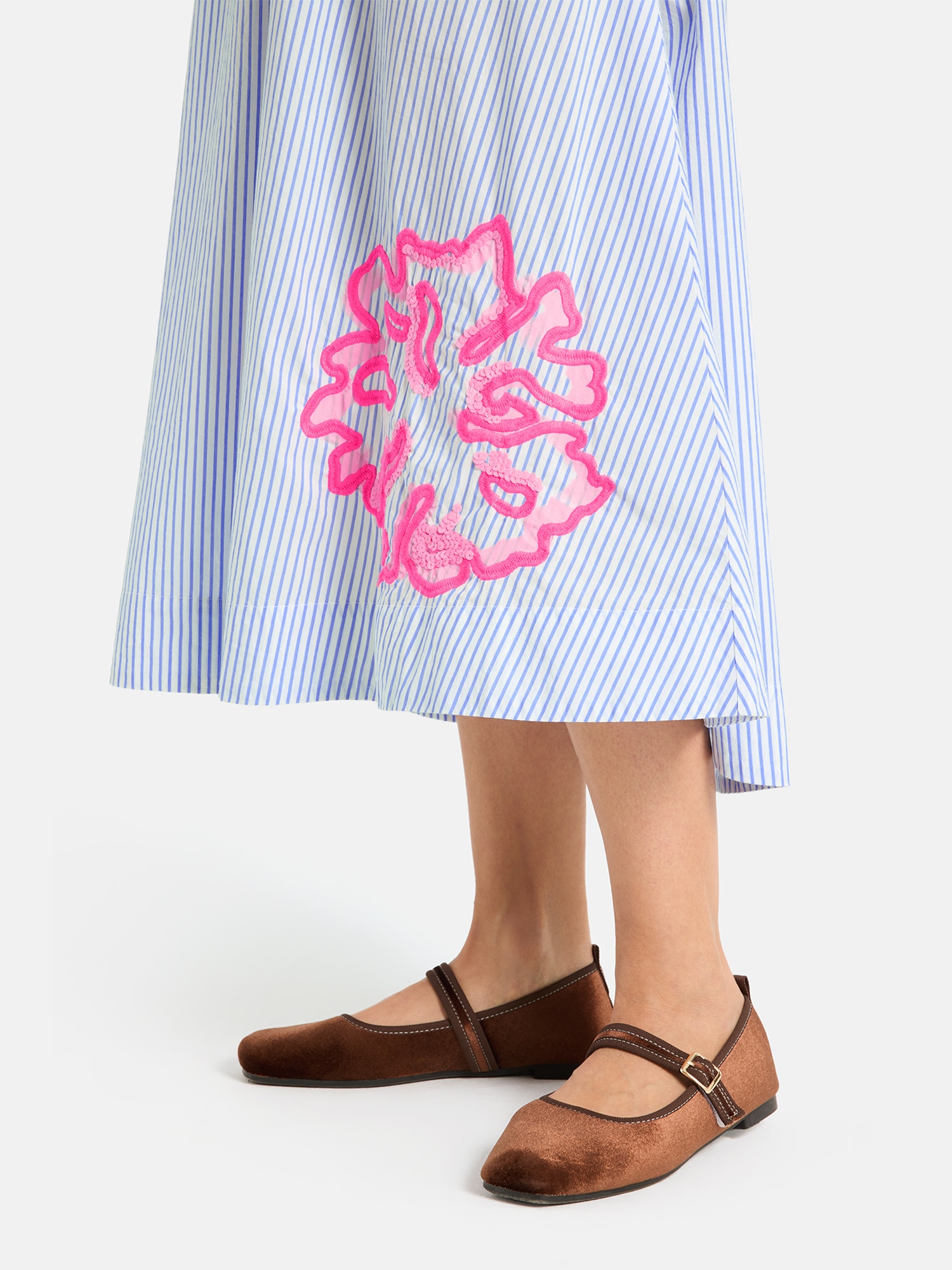 Lieblingsstück Midirock »FrankaL« mit gestickten Details, Elastikbund