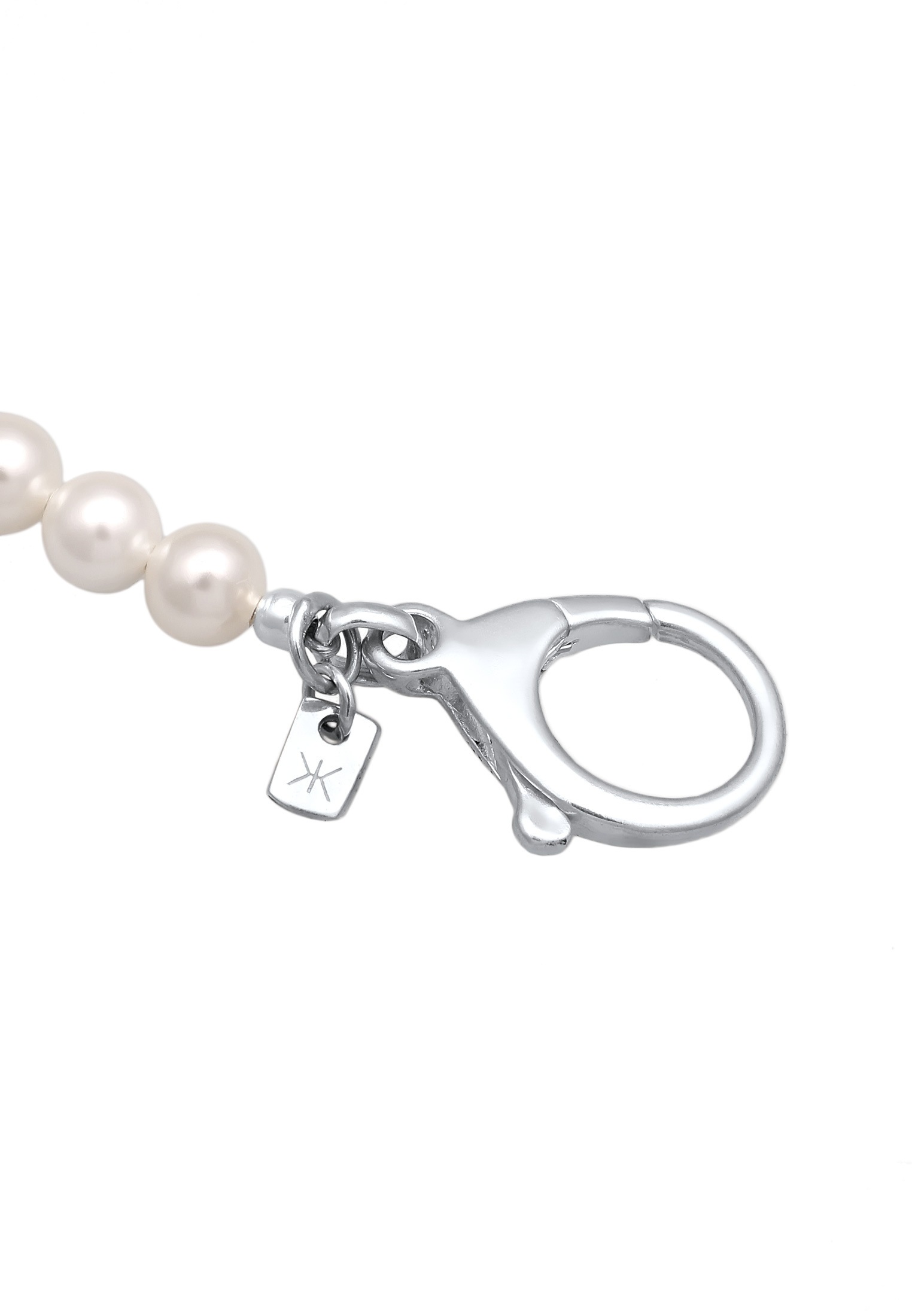 Kuzzoi Schmuckset »Schmuckzubehör Hosenkette Geldbörsenkette Muschelkernperlen 925 Silber«