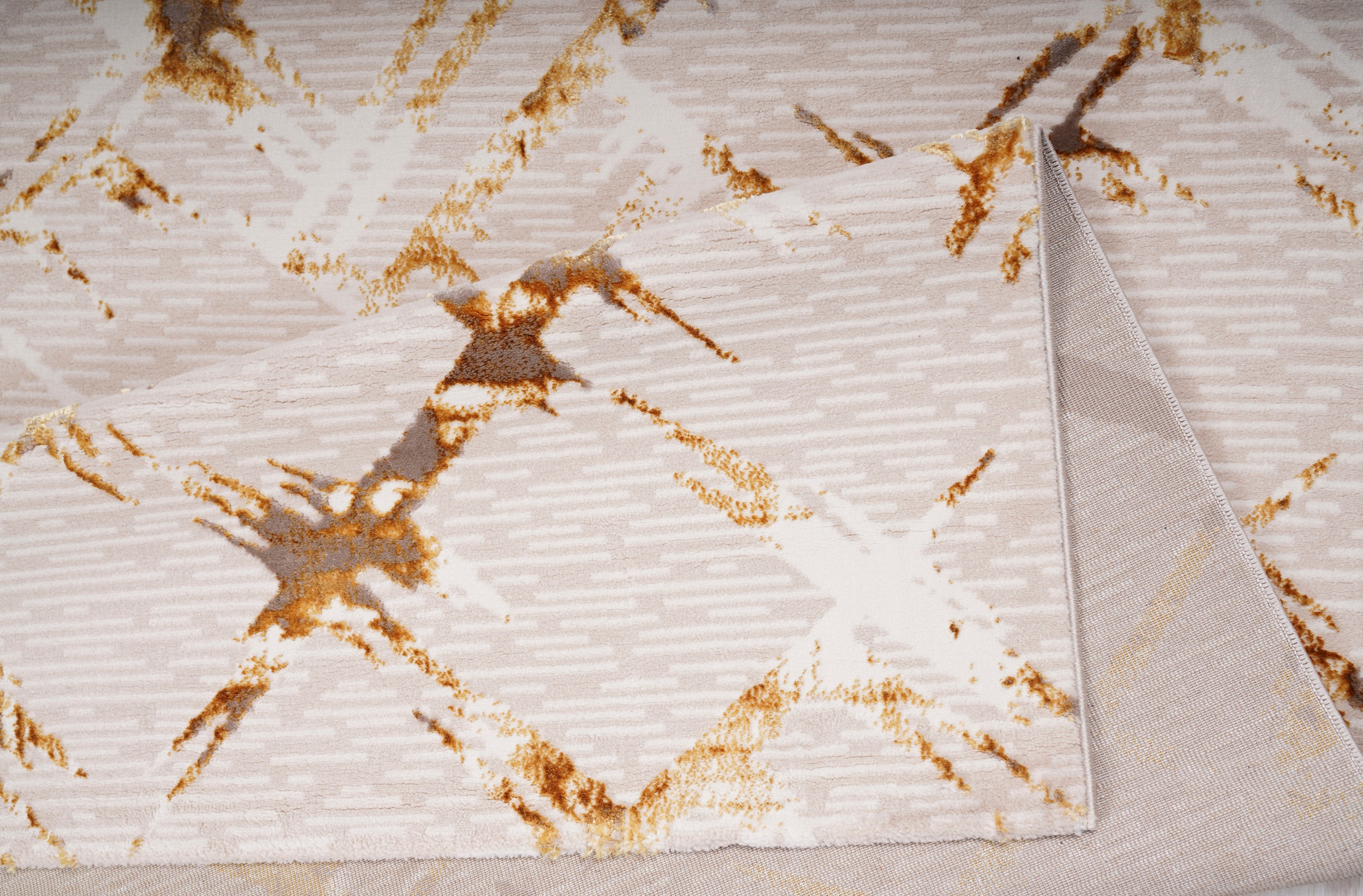 Home affaire Teppich »Kirian«, rechteckig, 24 mm Höhe, 3D-Effekt, Kurzflor, gekettelt, weiche Haptik, Rauten