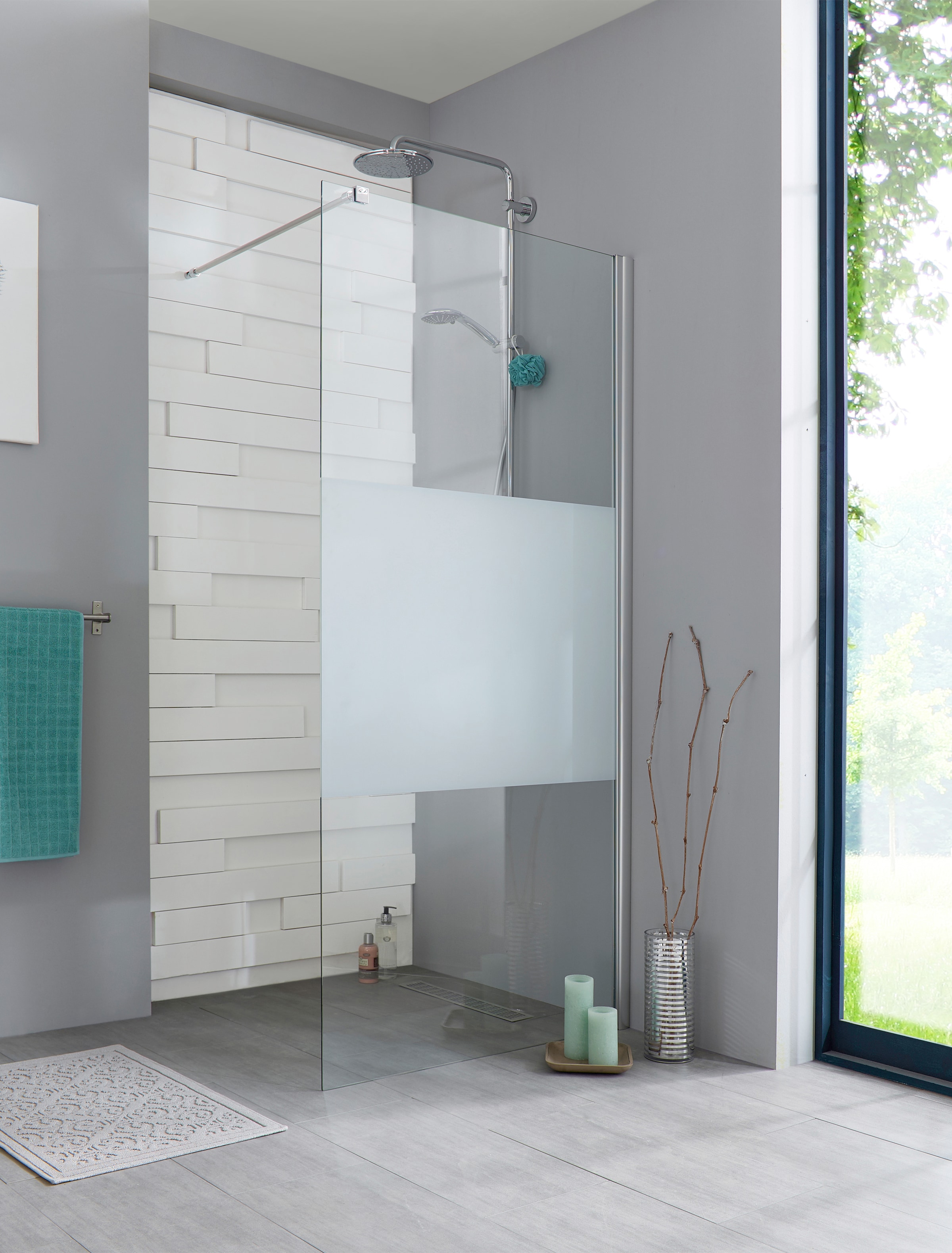 maw Walk-in-Dusche »Relax«, Breite 90 cm, Duschabtrennung