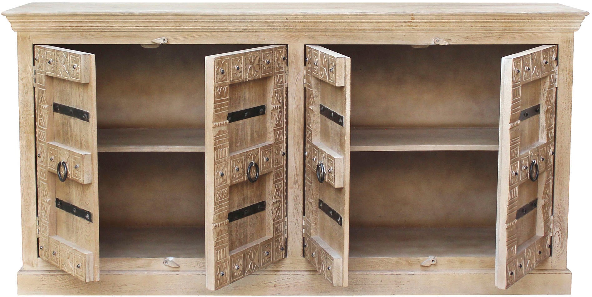 SIT Sideboard »Daipur«, mit aufwändigen Schnitzereien versehen