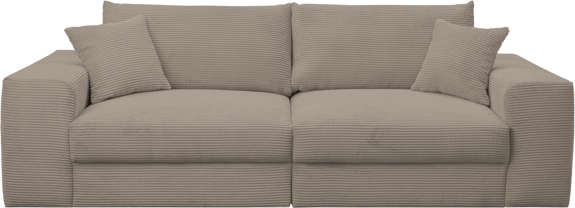 WERK2 Big-Sofa »Rozzana mit viel Platz und aktuellen Bezugsvarianten«, mit losen Rückenkissen