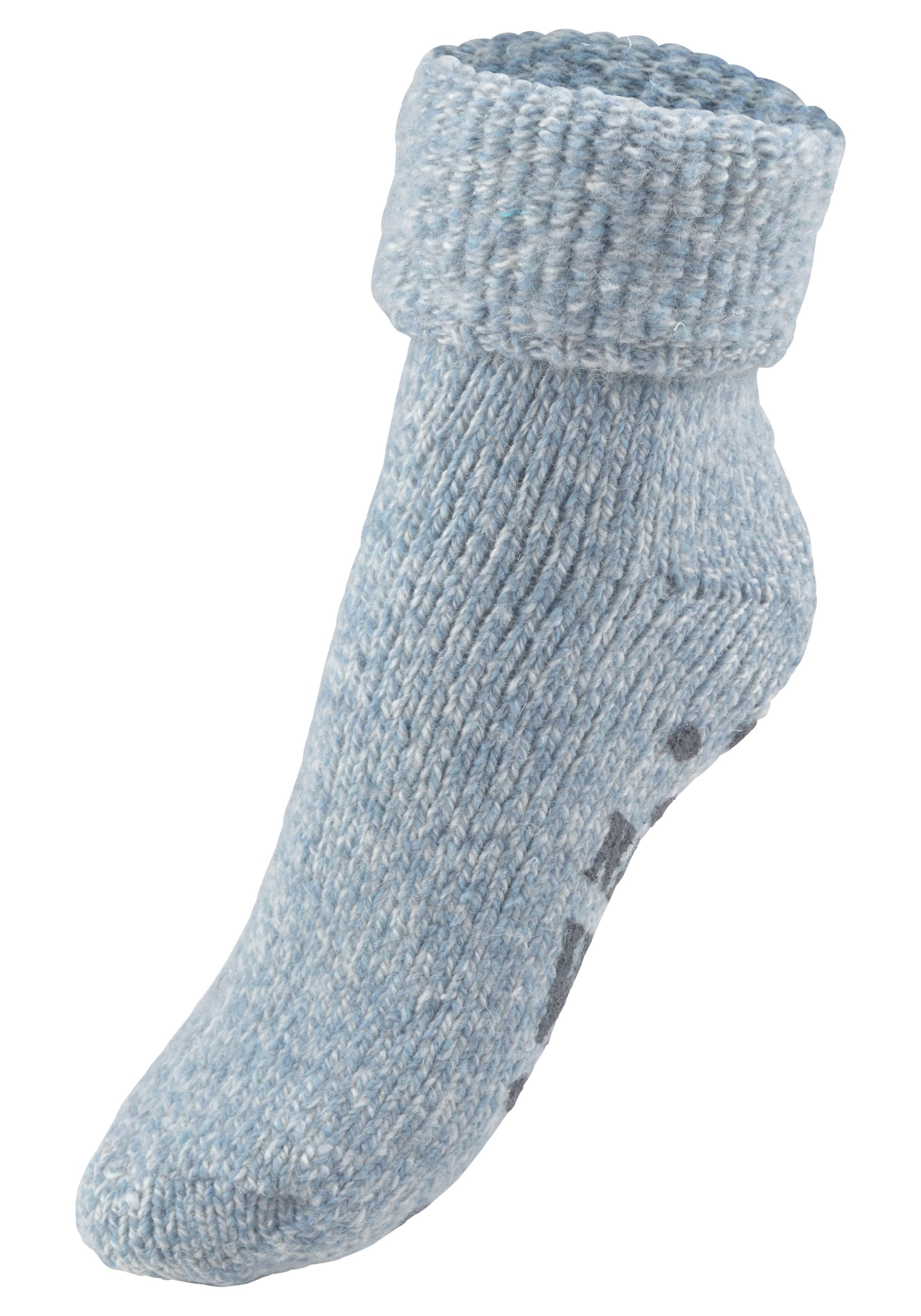 Lavana ABS-Socken, (Packung, 1 Paar), aus Strick mit rutschfester Sohle