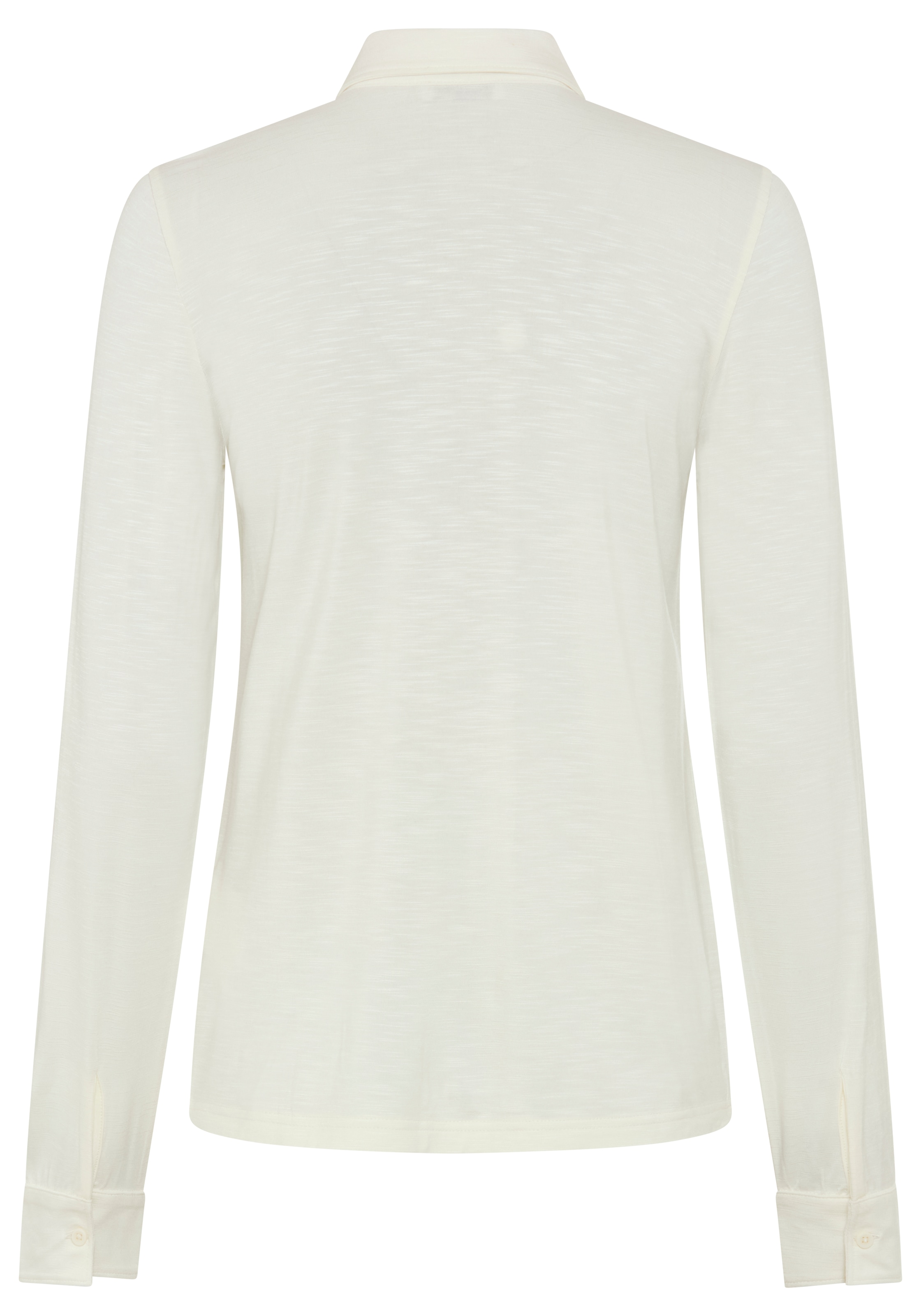 Flashlights Poloshirt mit Blusenkragen, figurbetont, aus elastischer Jersey-Qualität