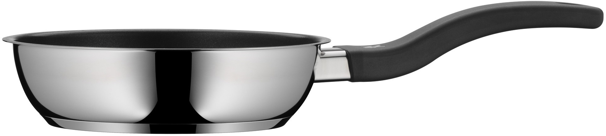 WMF Bratpfanne »Devil Edelstahlpfanne Induktion«, Cromargan® Edelstahl Rostfrei 18/10, PTFE beschichtet, für alle Herdarten geeignet, Kunststoffgriff