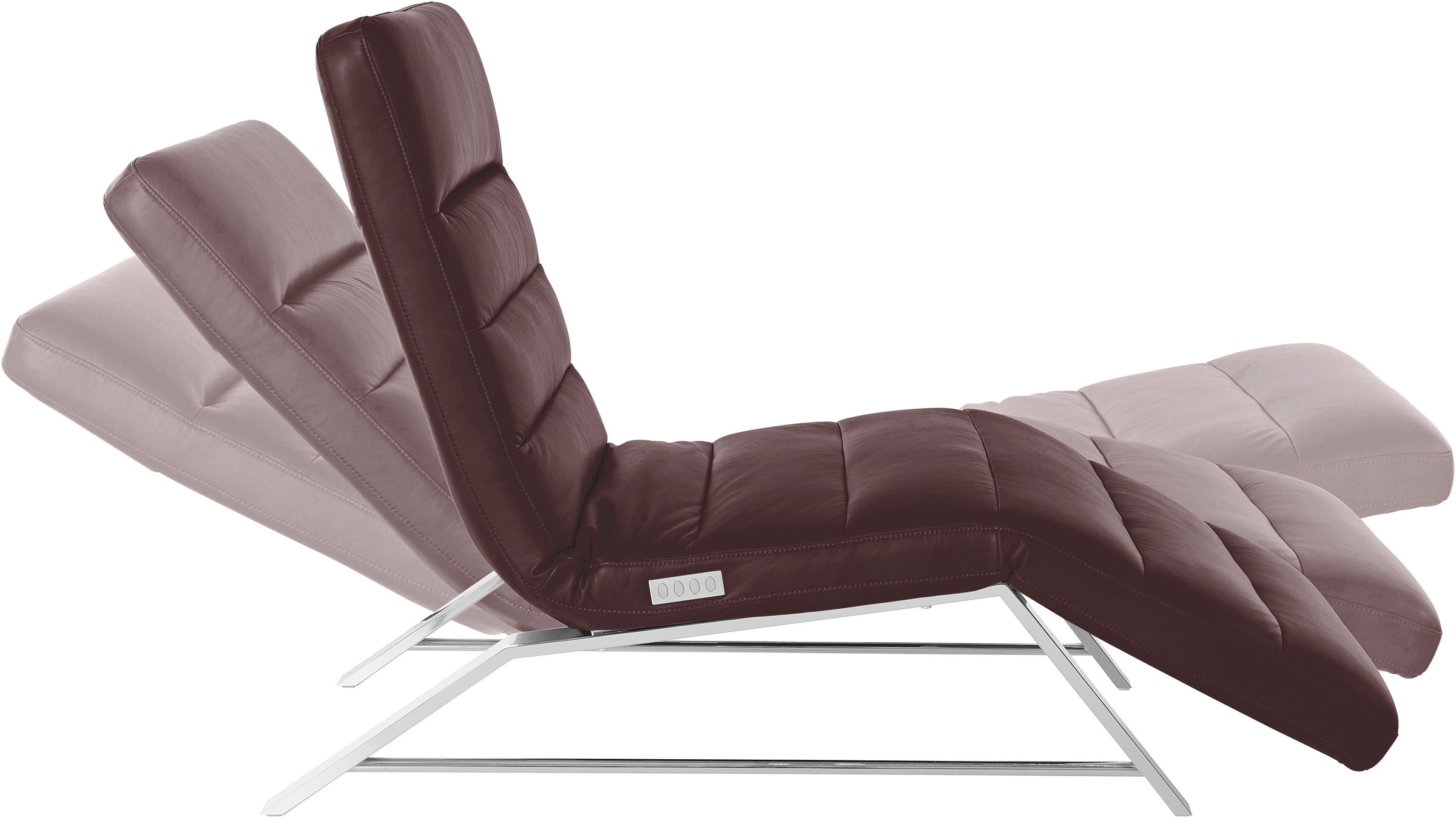 W.SCHILLIG Relaxliege »daily dreams«, Funktionsliege wahlweise mit Motor, Gestell Chrom, Breite 65 cm