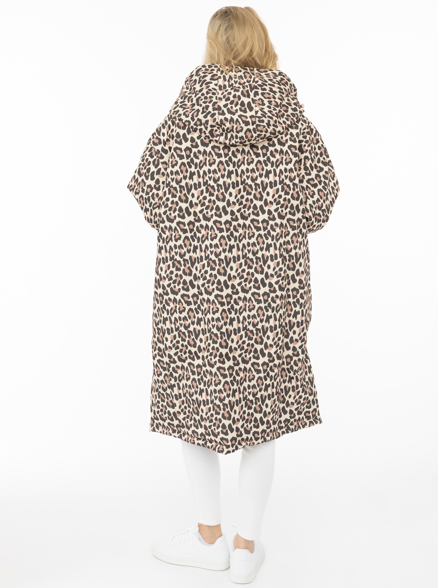Zwillingsherz Kurzmantel »"Oversize Windjacke ZH"« seitliche Taschen, Kapuze, Reißverschluss, Teddy Futter, Oversized