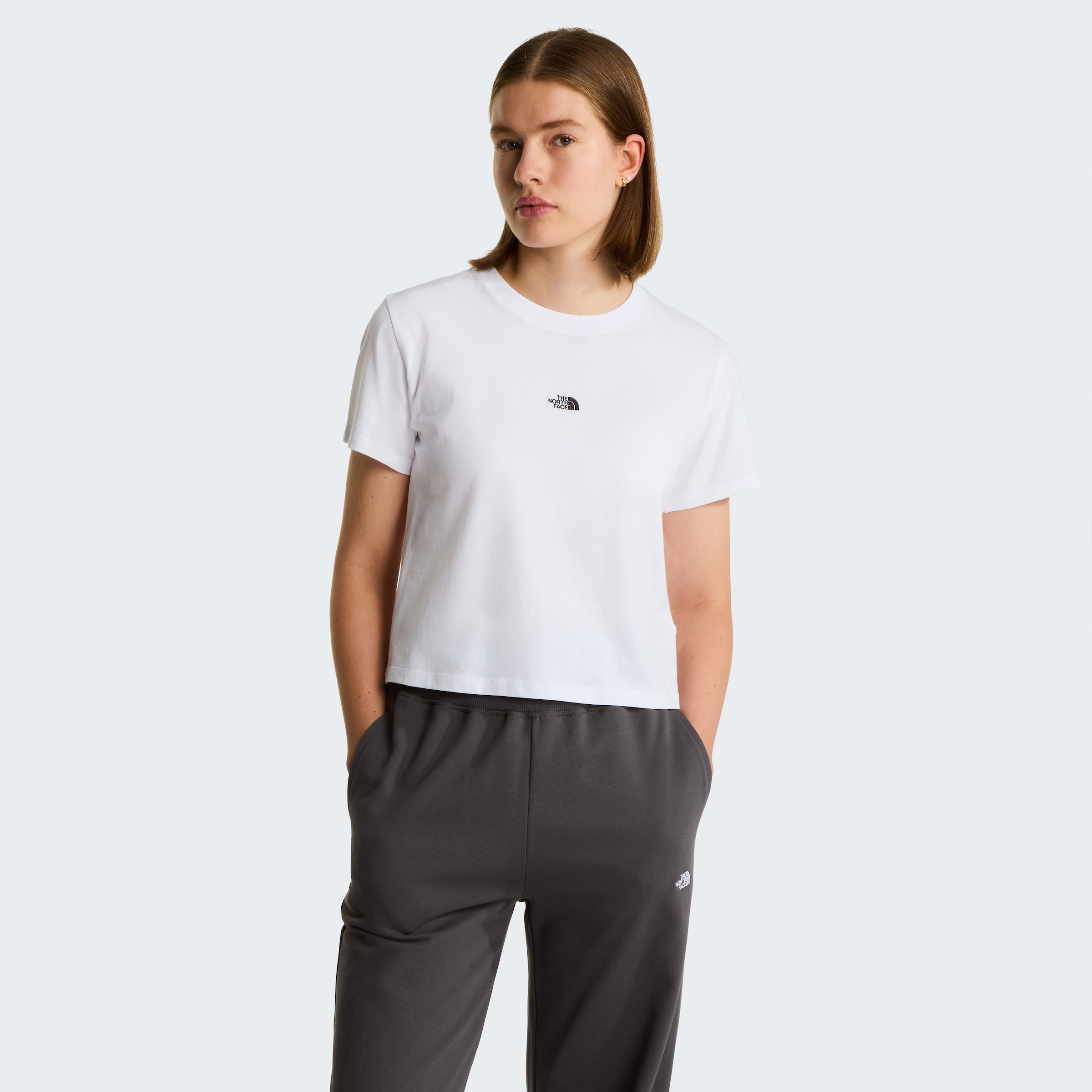 The North Face T-Shirt »W ESSENTIAL REGULAR SHORT SLEEVE CUTIE TEE« Kurzarm, für Sportmode und Outdoormode, Rundhalsausschnitt