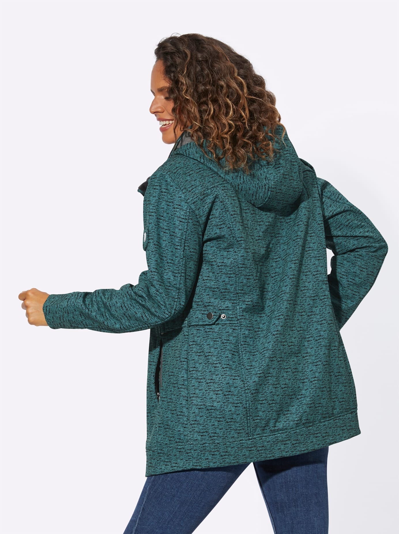 Casual Looks Softshelljacke, mit Kapuze
