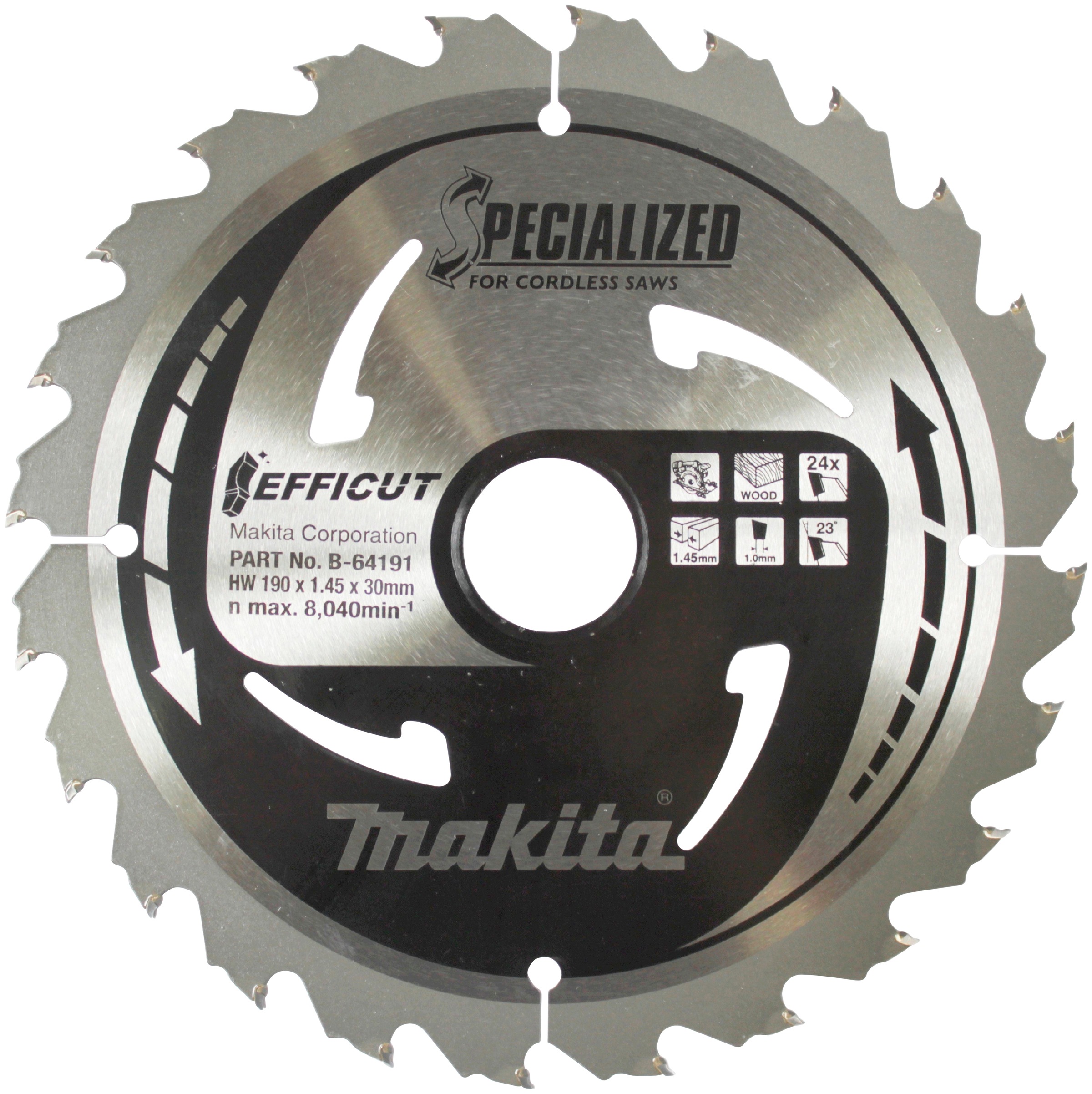 Makita Akku-Handkreissäge »DHS782ZJ«, 62 mm, 2x 18 V, ohne Akku & Ladegerät