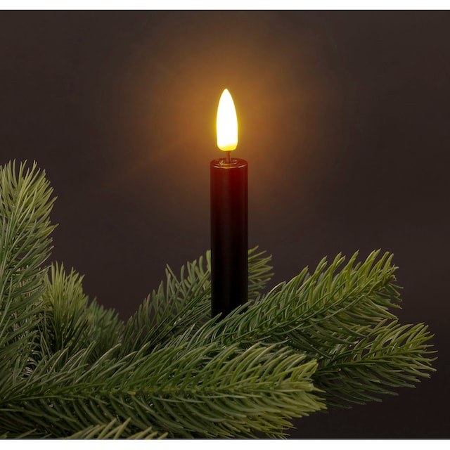 andas LED-Christbaumkerzen »Bjarne, 25 kabellos Kerzen mit 3D-Flamme, Höhe  ca. 11,5 cm«, 25 St.-flammig, Weihnachtsdeko, Christbaumschmuck mit  Dimm-/Flacker- und Timerfunktion im OTTO Online Shop