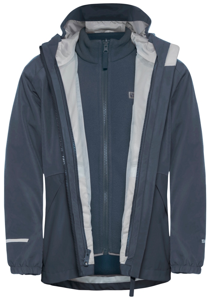 Jack Wolfskin 3-in-1-Funktionsjacke »ICELAND 3IN1 JACKET K«, mit Kapuze