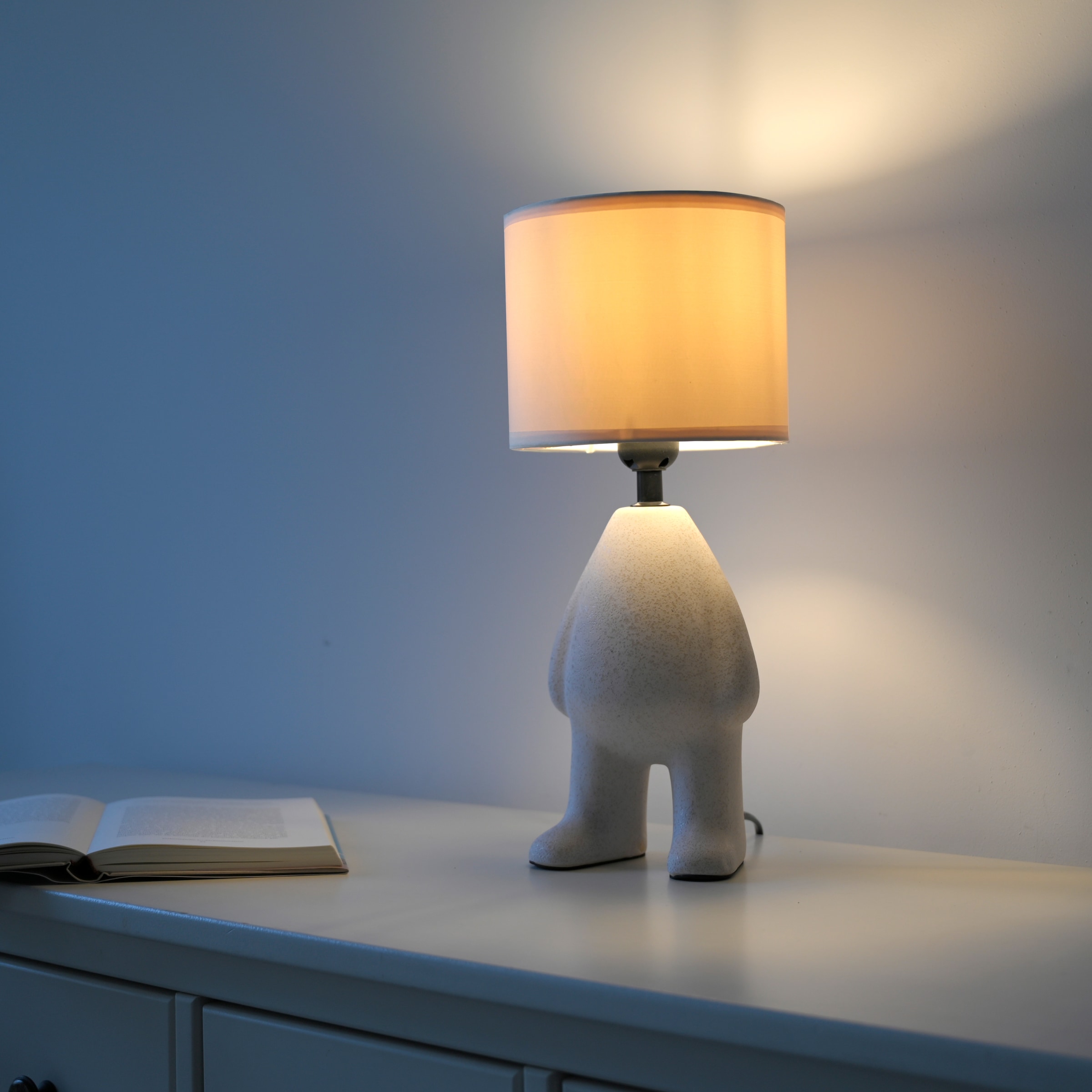 JUST LIGHT Tischleuchte »TED«, 1 flammig, Leuchtmittel E27 | Leuchtmittel wechselbar, Schalter, Schnurschalter, ExklusiveE27