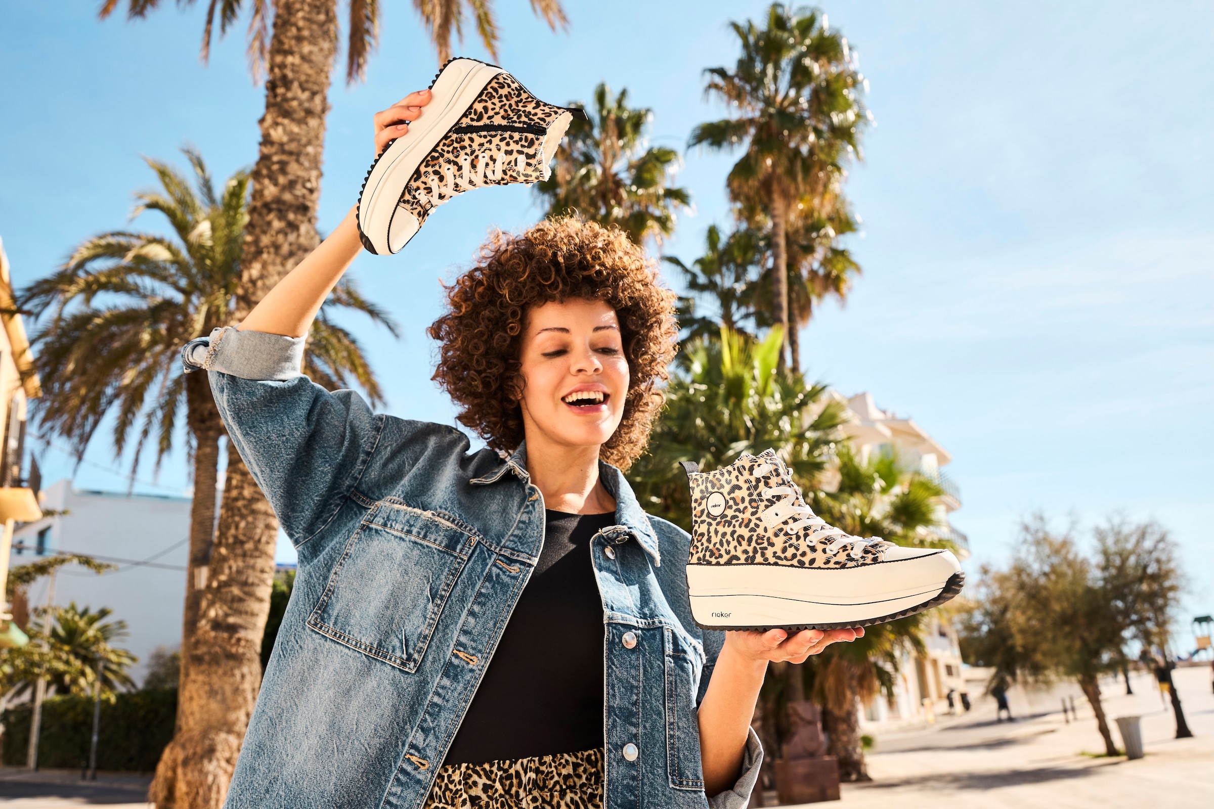 Rieker Plateausneaker  High Top-Sneaker, Schnürboots in bequemer Form