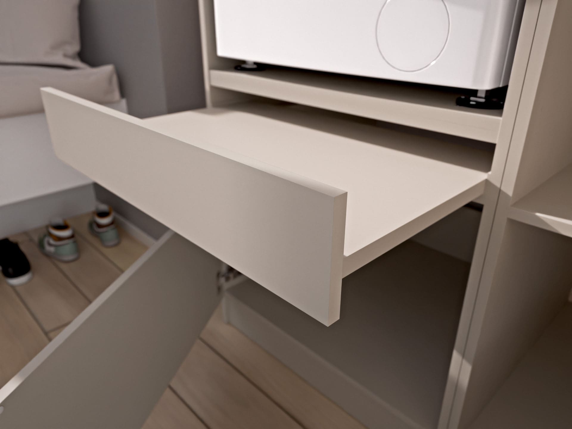 BASIC by Balculina Mehrzweckschrank-Set »Washhome B/T/H 186x68x200 cm« 3 Stk. tlg.