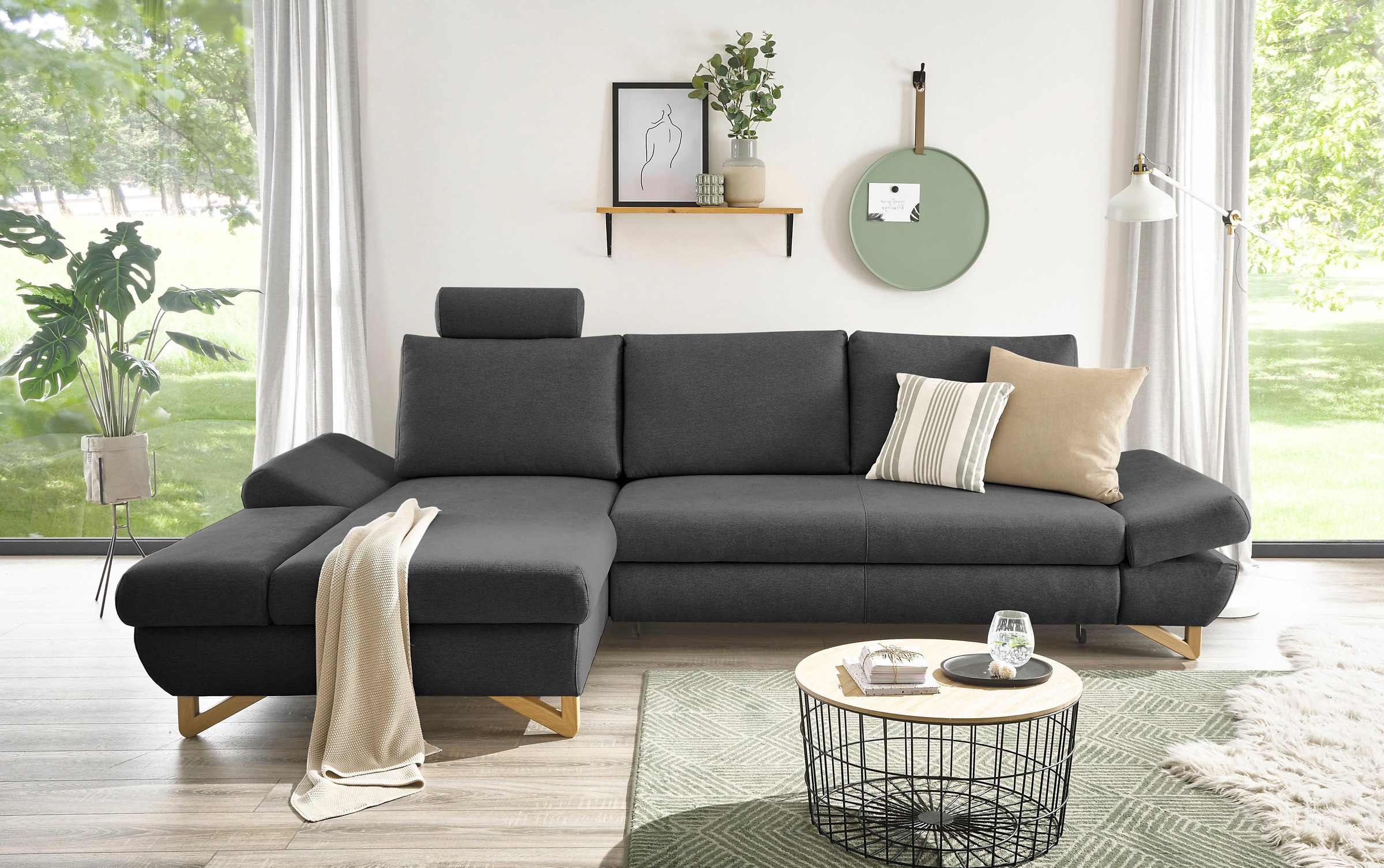 INOSIGN Schlafsofa »City/Giron«, komfortable Bettfunktion (Liegefläche 245 x 138 cm), sowie Bettkasten