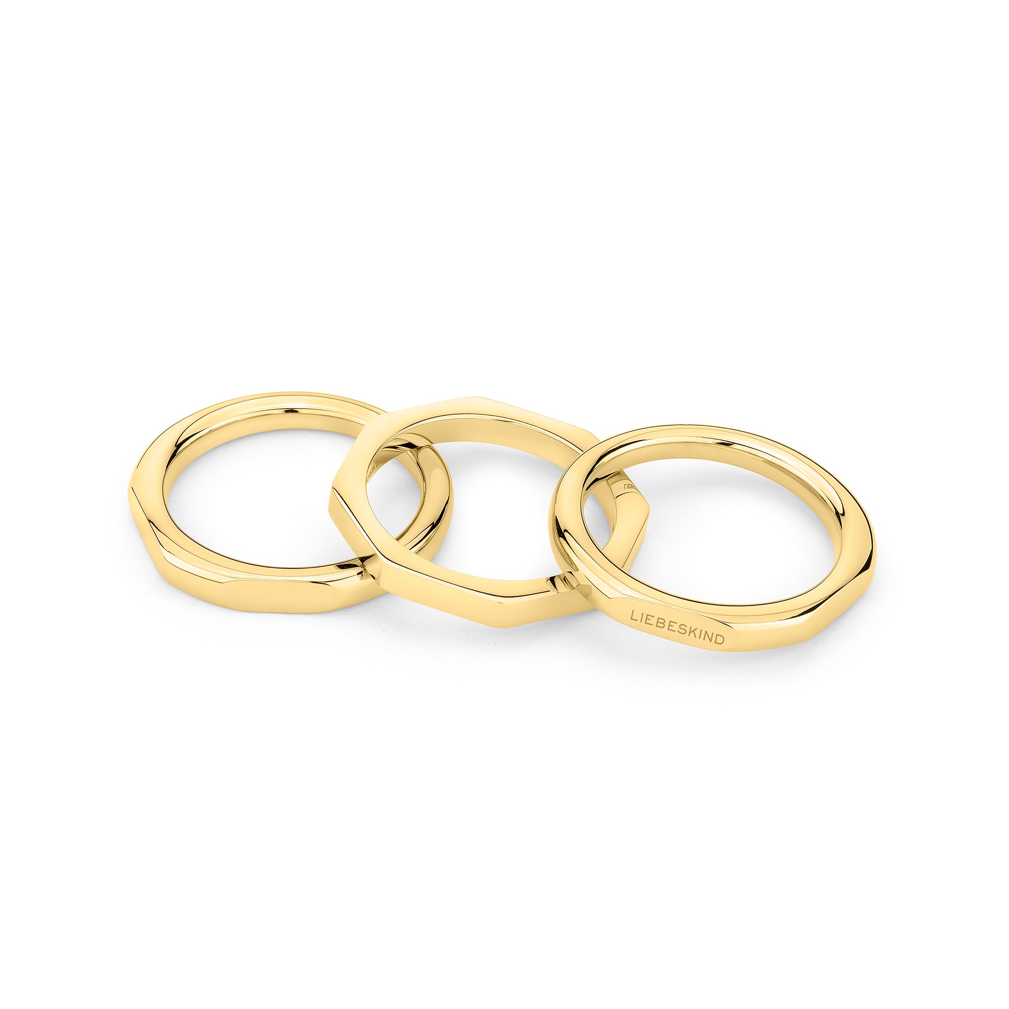 Liebeskind Berlin Ring-Set »Schmuck Geschenk Edelstahl Ring Urban Chic«
