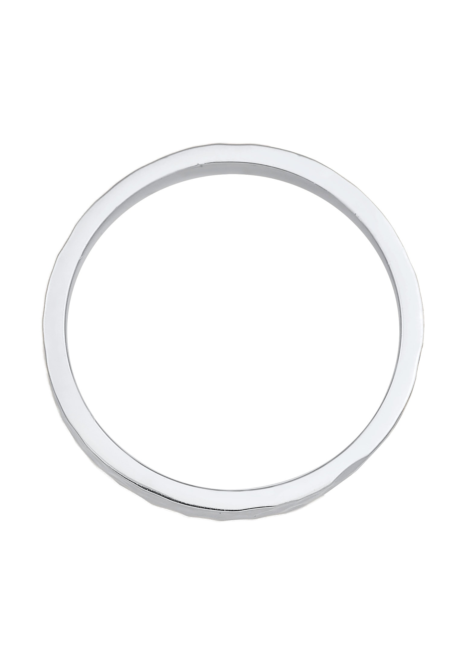 Elli Silberring »Ring Bandring Gehämmert 925 Sterling Silber«