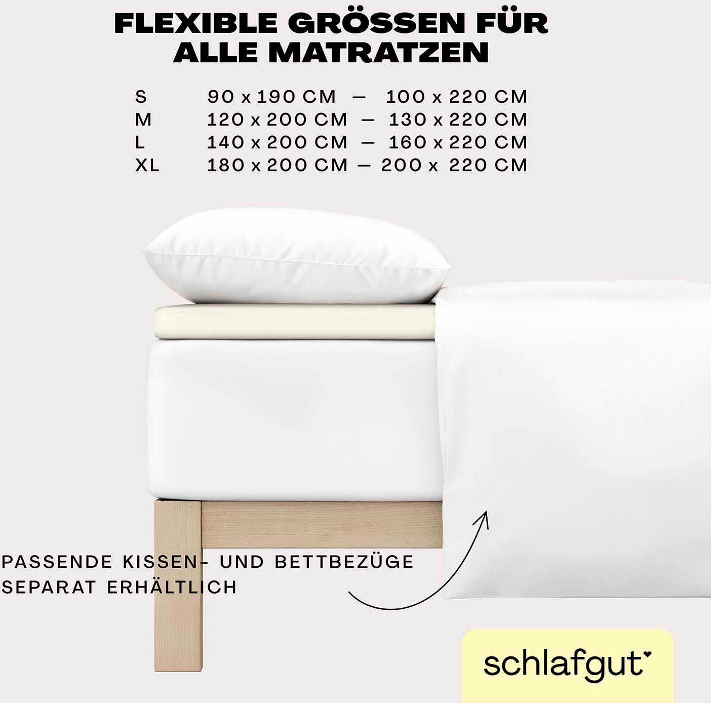 Schlafgut Spannbettlaken »EASY Jersey Elasthan Topper« MADE IN GREEN by OEKO-TEX®