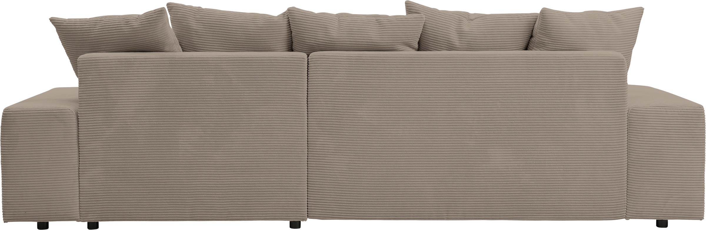 WERK2 Ecksofa »Riwa, modernes Sofa zum Kuscheln und Entspannen, Breite 300cm, L-Form« Trendiges Ecksofa mit vielen Kissen, Schlaffunktion & Bettkasten