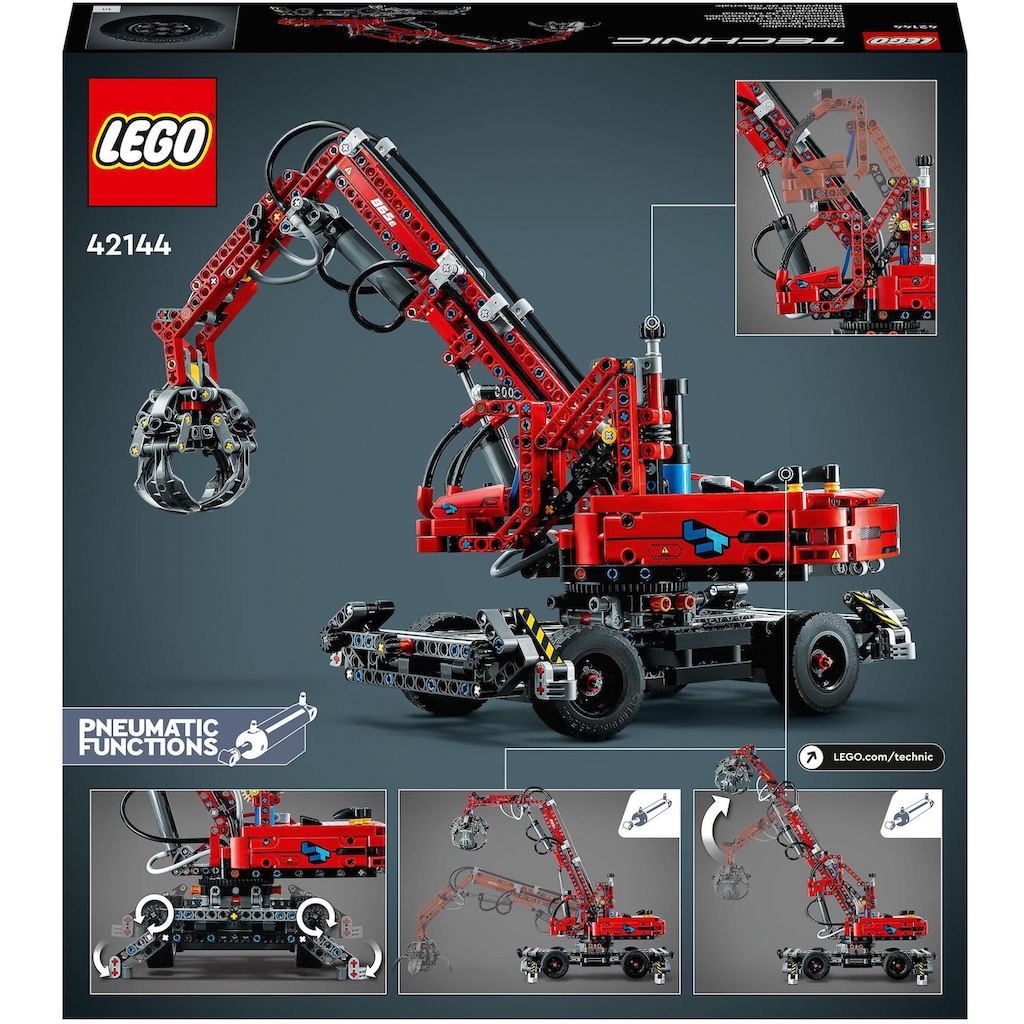 LEGO® Konstruktionsspielsteine »Umschlagbagger (42144), LEGO® Technic«, (835 St.)