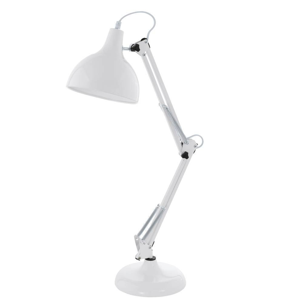 EGLO Tischleuchte »BORGILLIO« E27 1 Stk. Vintage Schreibtischlampe aus Stahl, E27, inkl. Schalter