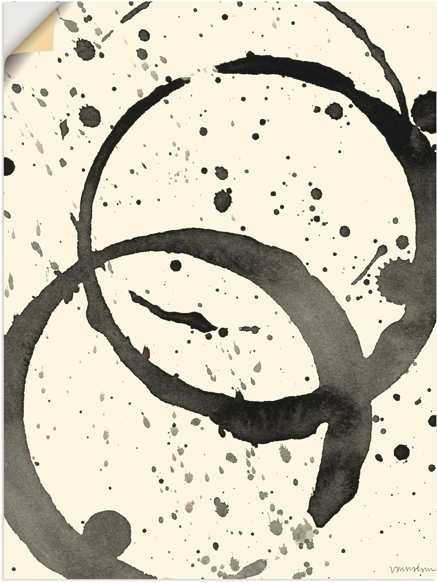 Artland Wandbild »Farbränder III«, Muster, (1 St.), in vielen Größen & Produktarten - Alubild / Outdoorbild für den Außenbereich, Leinwandbild, Poster, Wandaufkleber / Wandtattoo auch für Badezimmer geeignet
