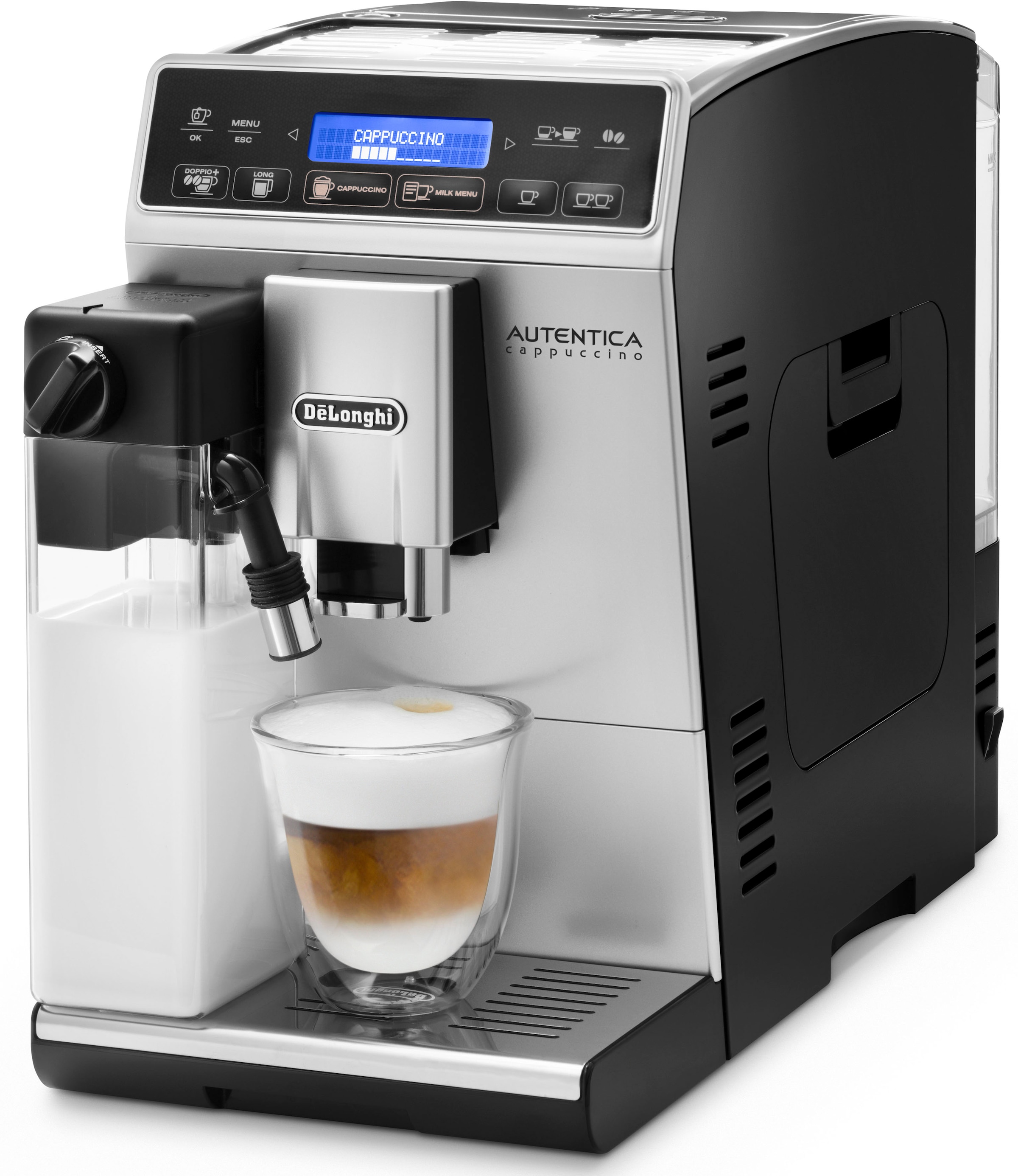 Kaffeevollautomat »Autentica Cappuccino ETAM 29.660.SB«, nur 19,5 cm breit, LatteCrema...