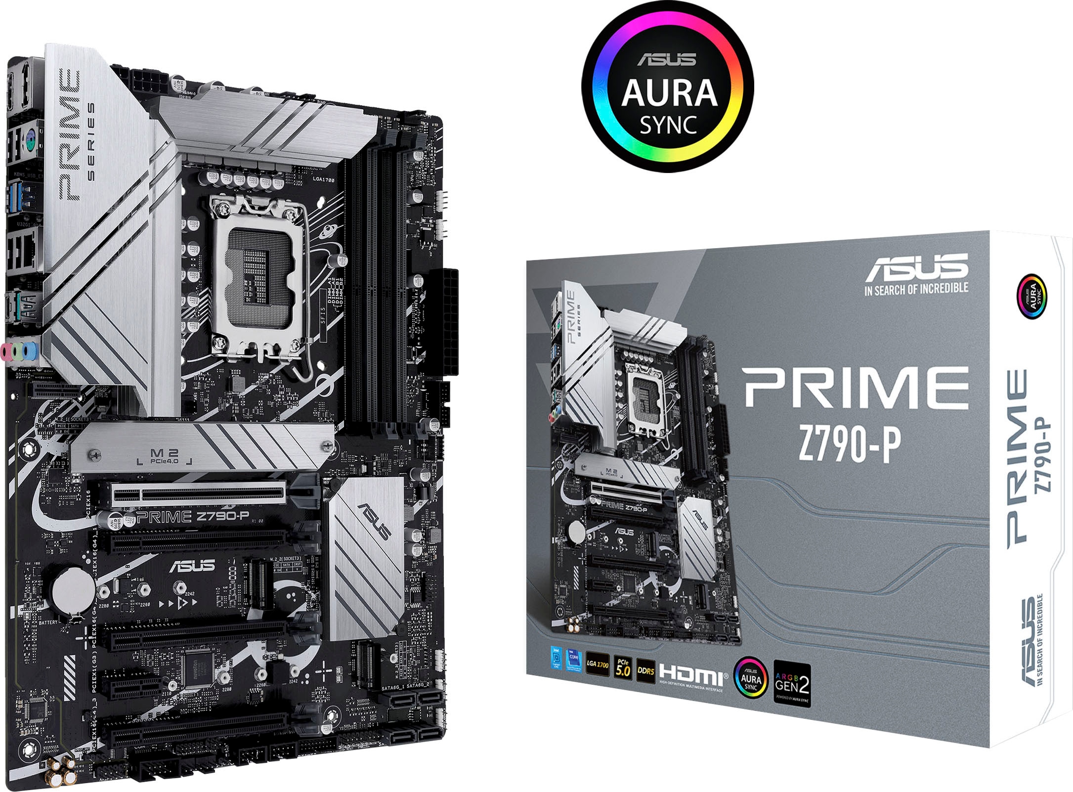 Mainboard »PRIME Z790-P«, ATX, PCIe 5.0, DDR5 Speicher, 3x M.2, HDMI, DisplayPort