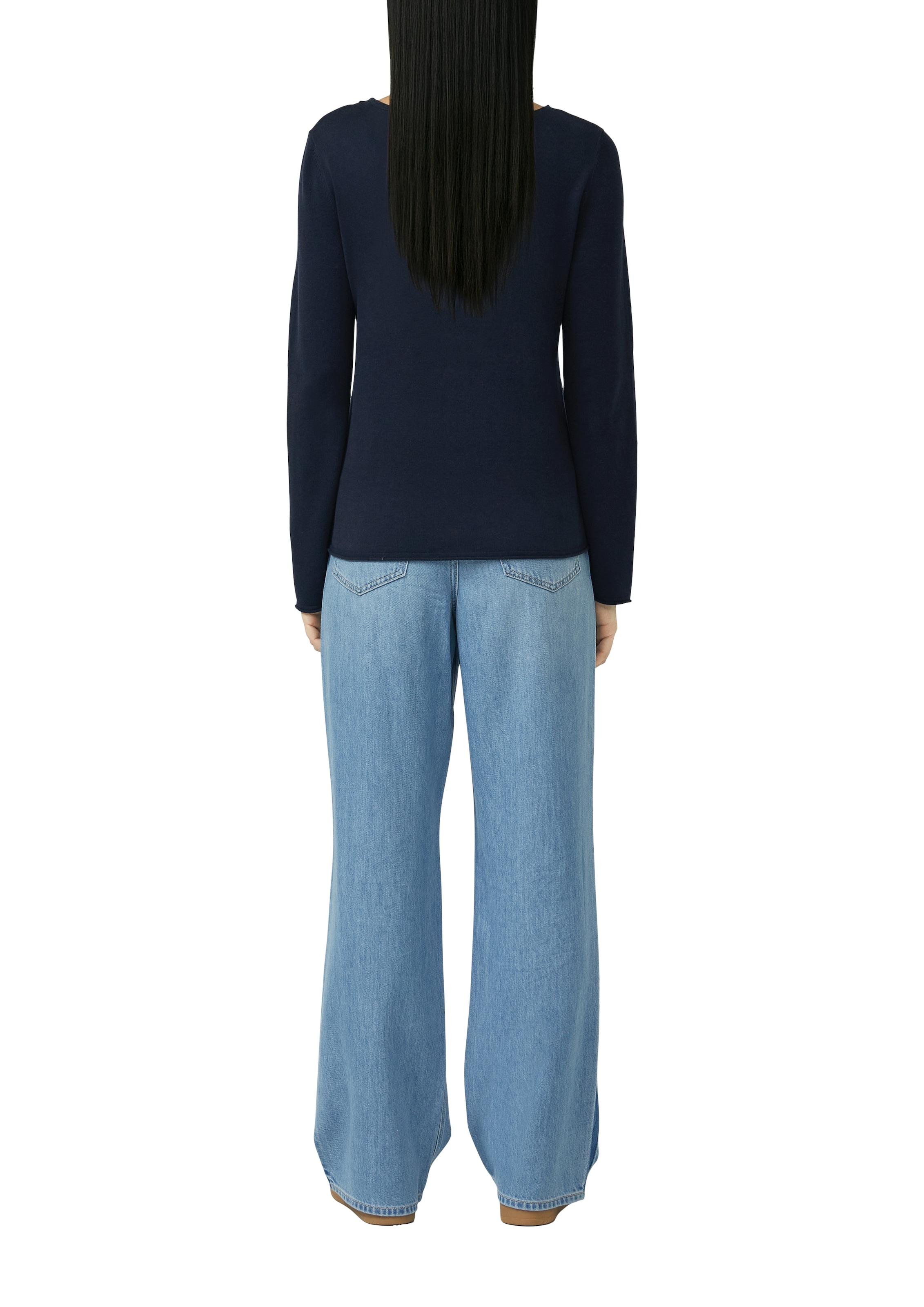 s.Oliver Strickpullover mit U-Boot-Ausschnitt
