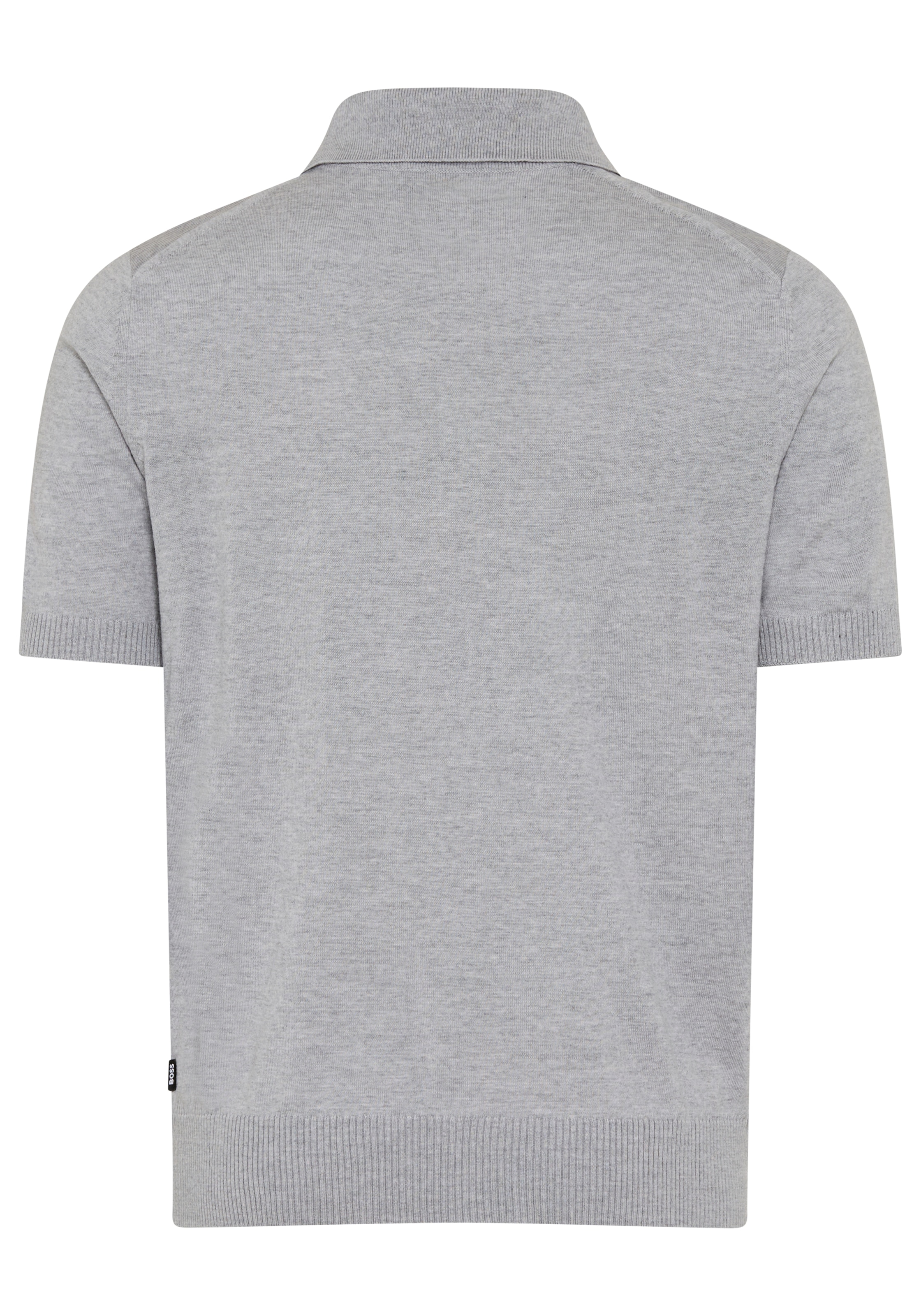 BOSS Kurzarmpullover »Nolano« aus Schurwolle, Polokragen