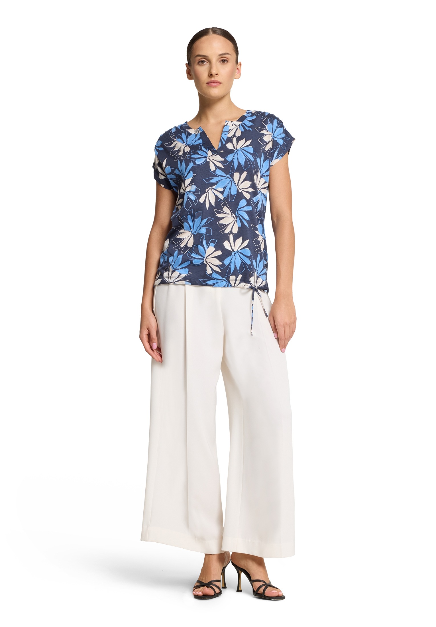 Betty&Co Kurzarmshirt »Casual-Shirt mit Tunnelzug«