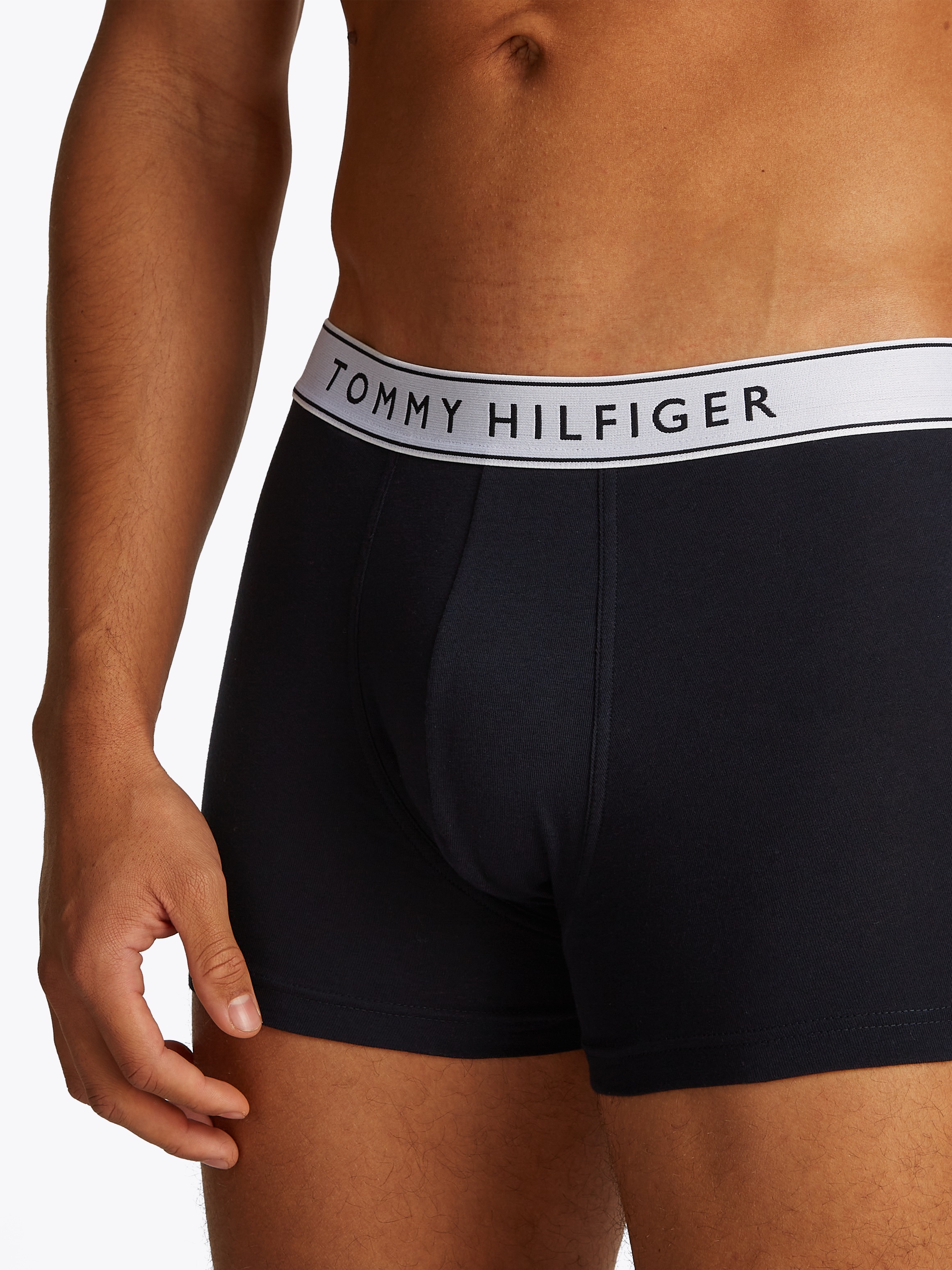 Tommy Hilfiger Underwear Trunk »3P TRUNK WB«, (Packung, 3 St., 3er), mit Logobund