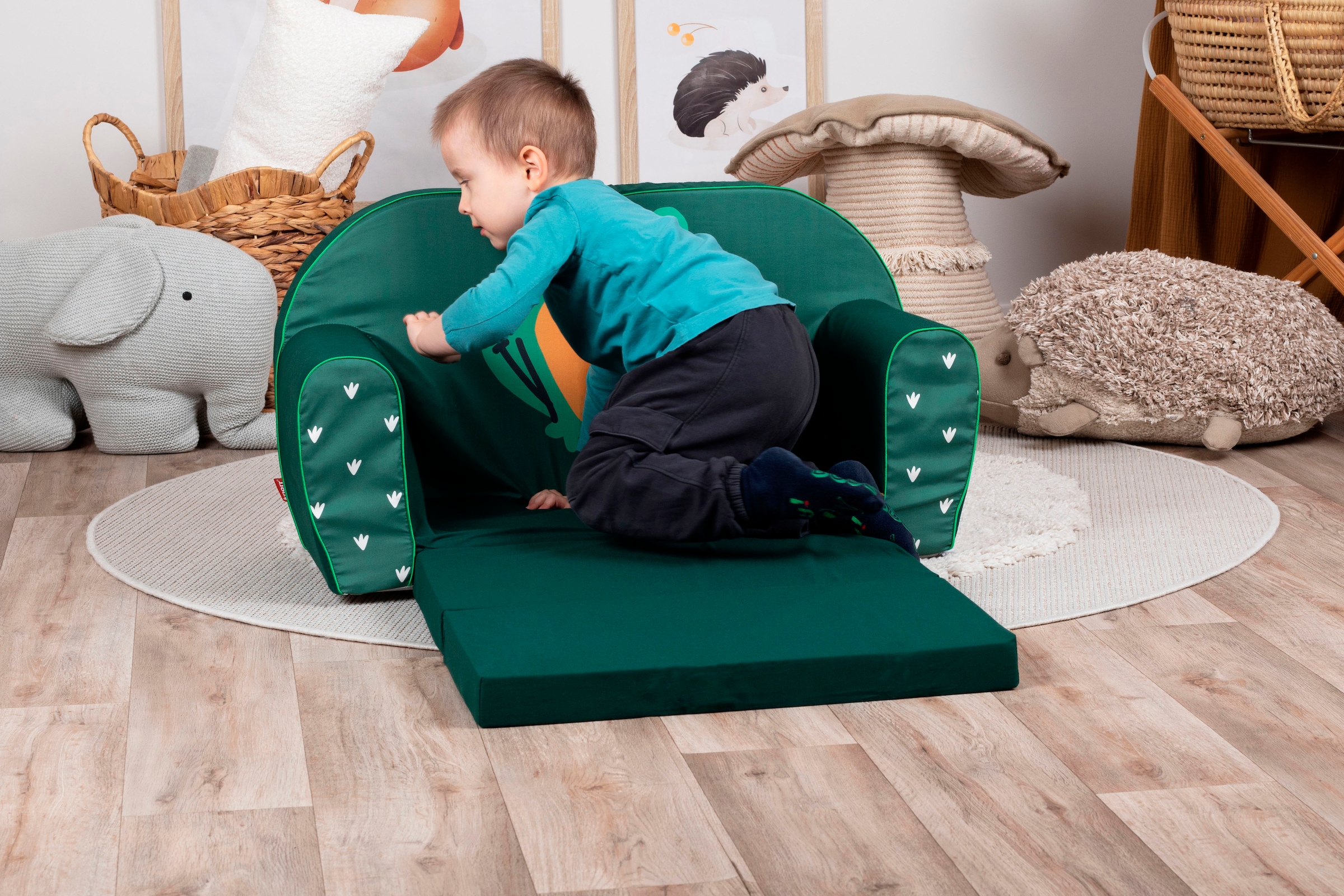 Knorrtoys® Sofa »Green frog« für Kinder; Made in Europe