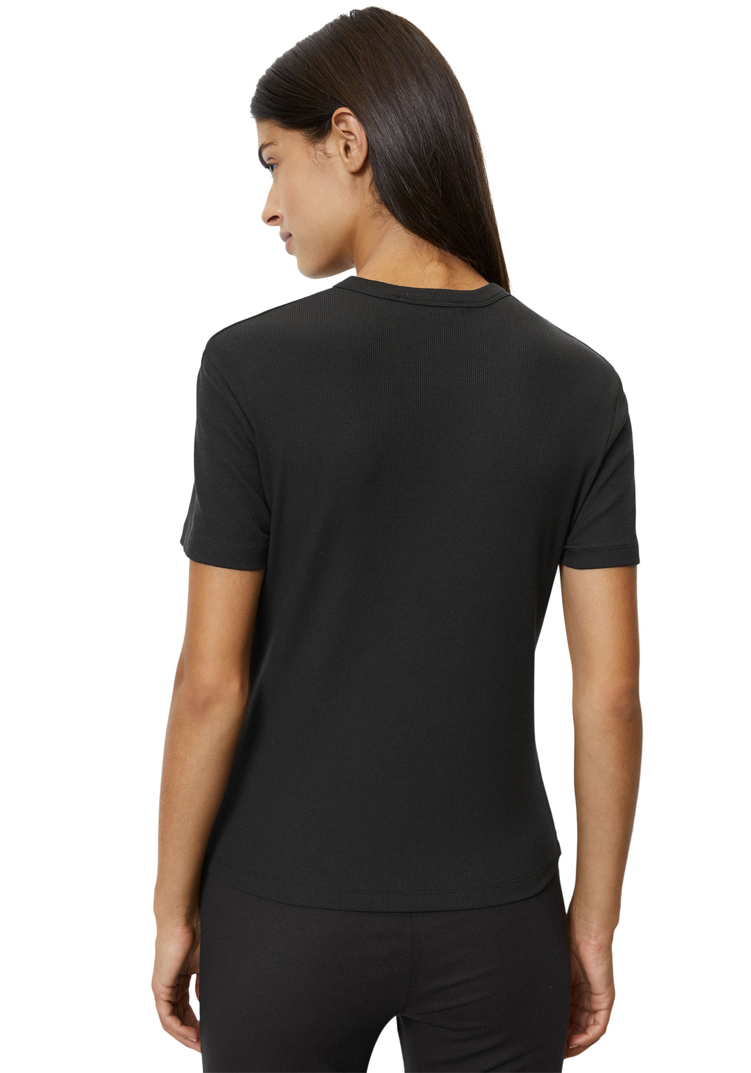 Marc O'Polo Kurzarmshirt »Modern Move«, mit gerippter Struktur
