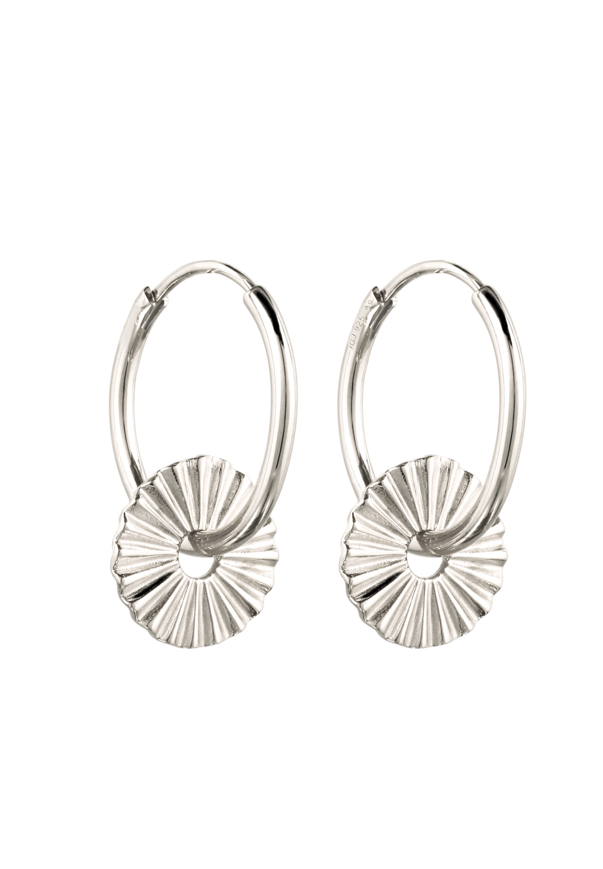 Elli Paar Creolen »Ohrringe Creole Sonne 925 Sterling Silber«