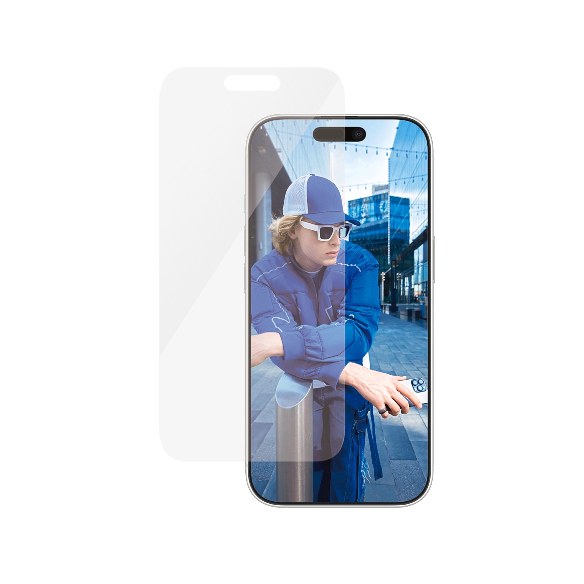 PanzerGlass Displayschutzglas »Classic Fit Screen Protection«, für Apple iPhone 16 Pro, Displayschutzfolie, Schutzfolie, Bildschirmschutz, kratz- & stoßfest
