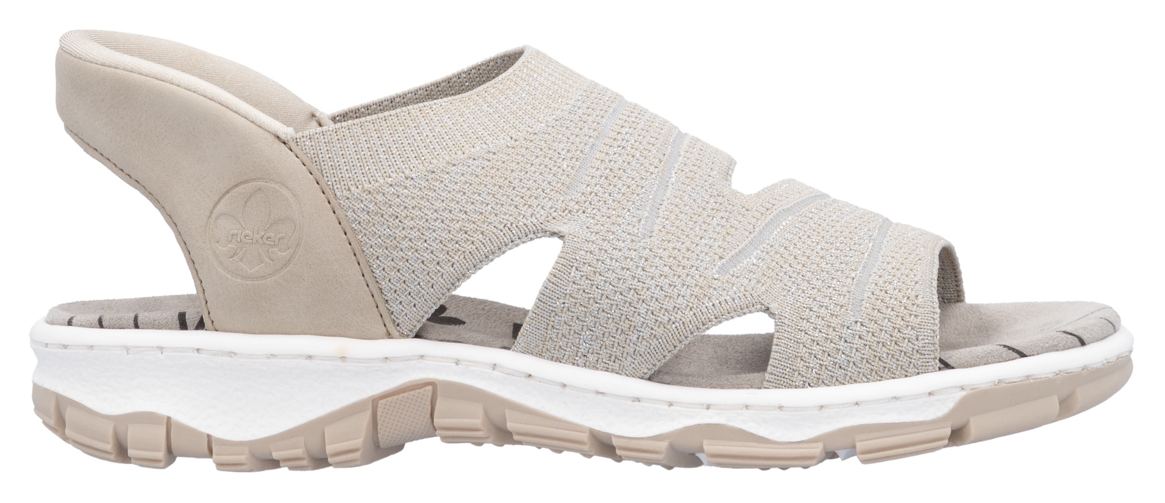Rieker Sandale, Trekkingsandale, Outdoorsandale, Sommerschuh mit Elastik-Einschlupf