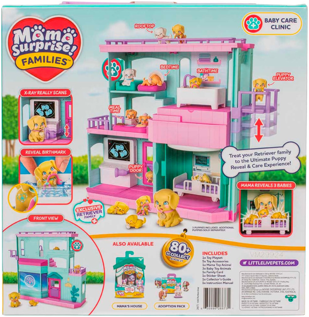Moose Spielwelt »Little Live Pets: Mama Surprise Families Baby Care Clinic«