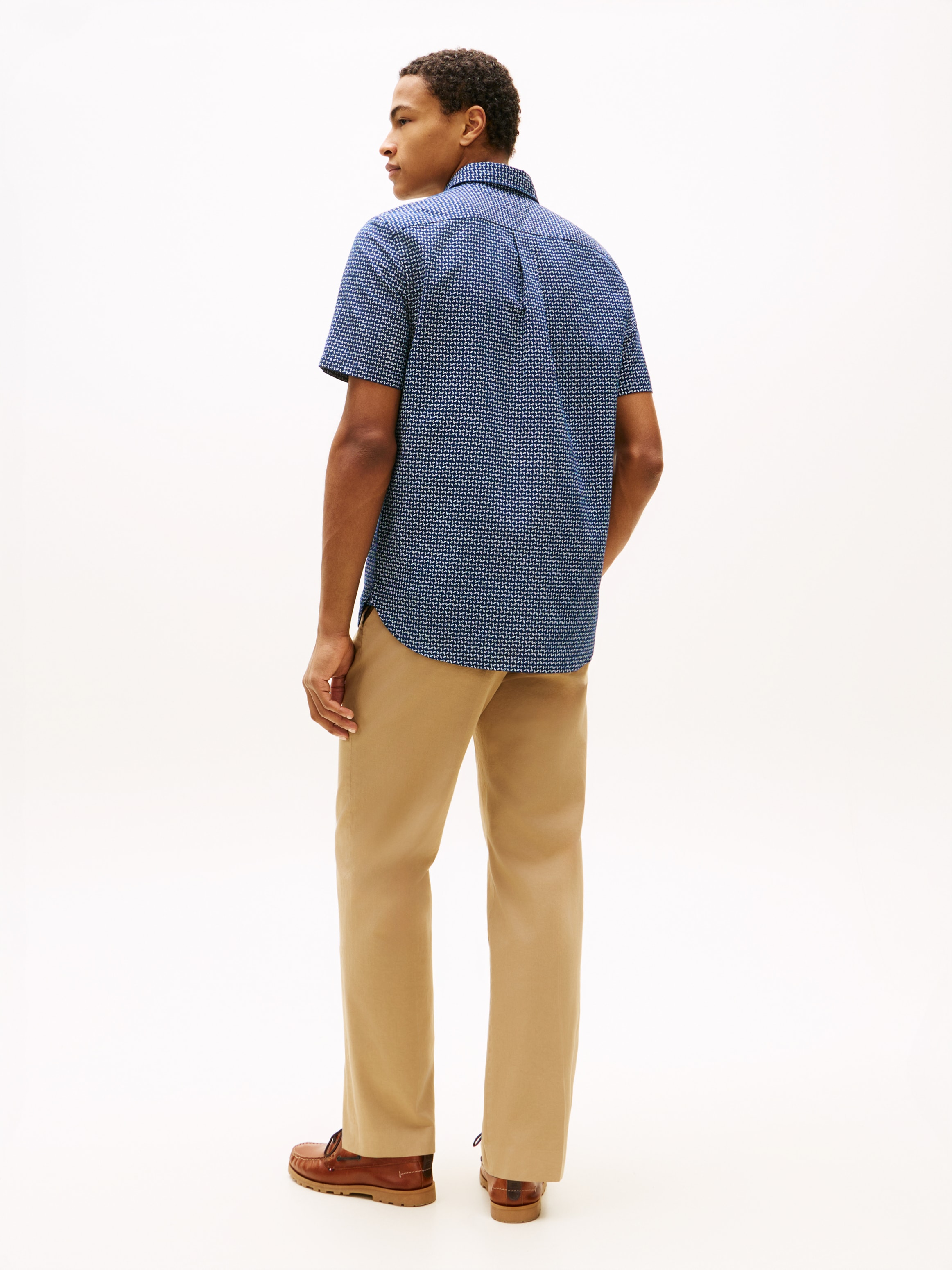 Tommy Hilfiger Kurzarmhemd »LINEN BLEND PRINT« regular fit
