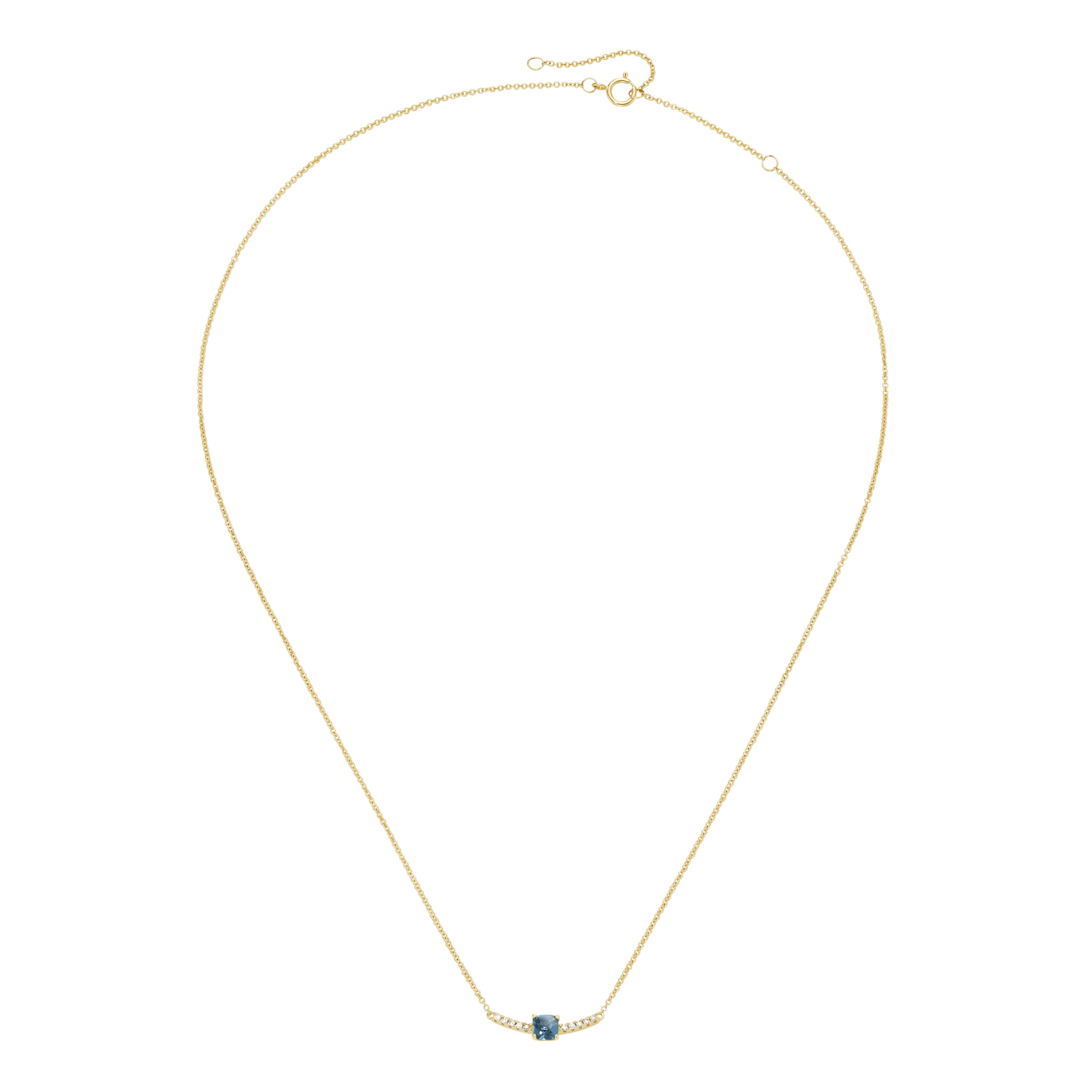 Luigi Merano Collier »Collier mit Edelstein & Brillanten, Gold 585«
