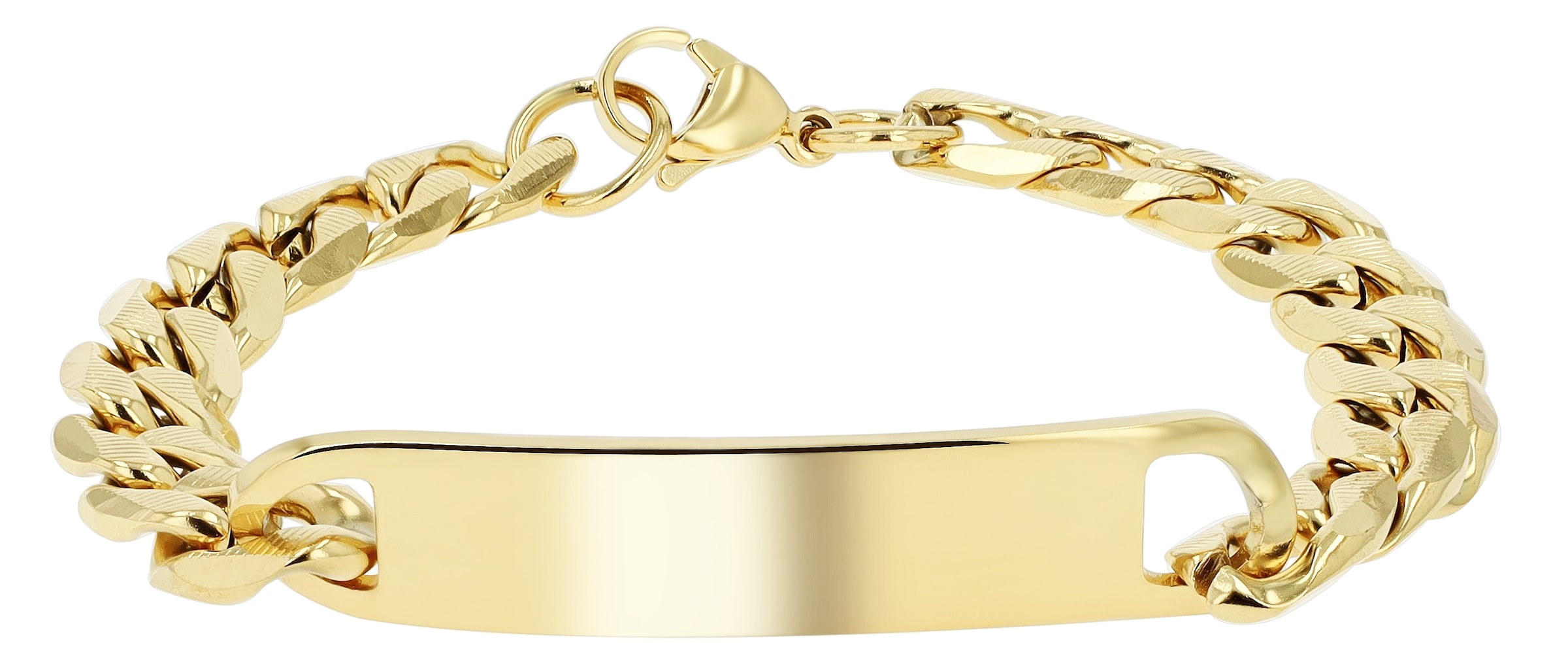 Adelia´s Panzerarmband »Damen Armband ¿ Panzerarmband aus Edelstahl 21 cm«