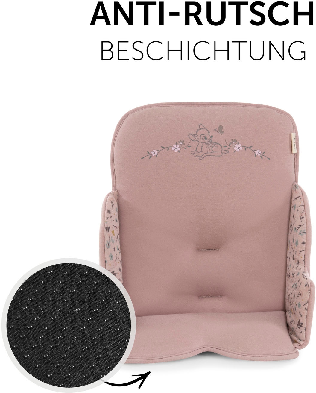 Hauck Sitzverkleinerer »Alpha Cosy Select, Bambi Rose«, für den ALPHA+ Holzhochstuhl