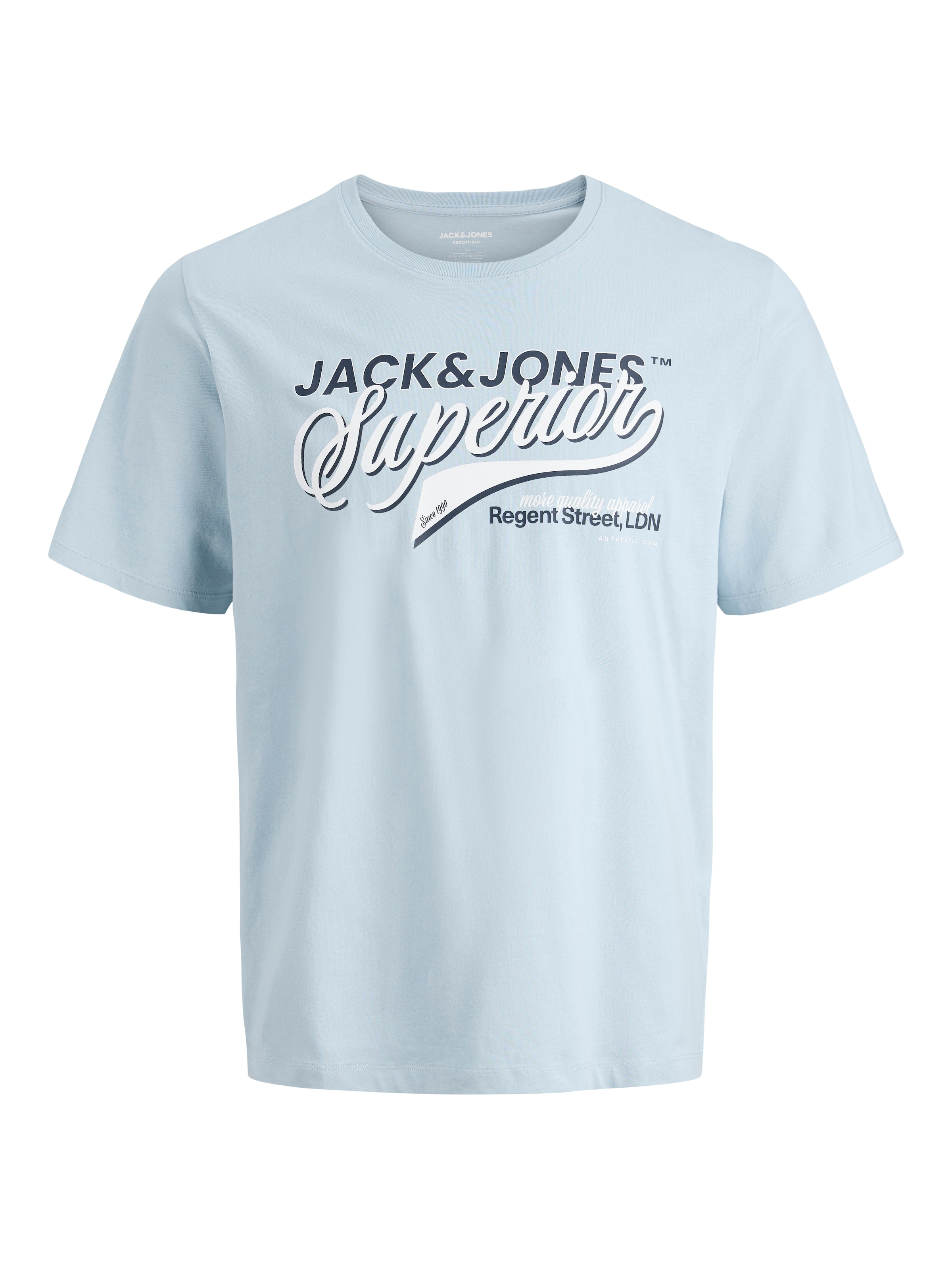 Jack & Jones Rundhalsshirt »JJELOGO TEE SS O-NECK 2 COL SS26 5PK MP« Packung, 5 tlg.